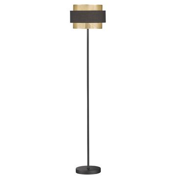 WOFI Stehlampe, Leuchtmittel nicht inklusive, Stehlampe schwarz gold Stehlampe schwarz Stehleuchte