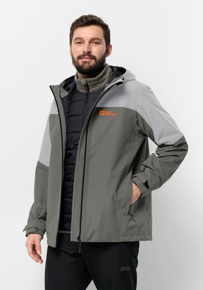 Jack Wolfskin 3-in-1-Funktionsjacke GLAABACH 3IN1 JKT M (2 teilig)