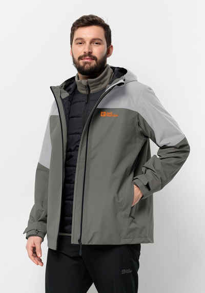 Jack Wolfskin 3-in-1-Funktionsjacke GLAABACH 3IN1 JKT M (2 teilig)