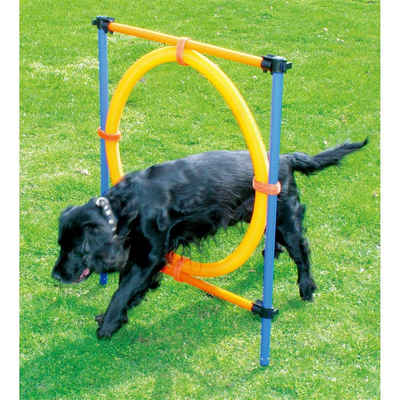 PETGARD Tier-Beschäftigungsspielzeug Agility Sprungring Hunde Trainingshürde, - Agility jumping ring - 117x10x10cm