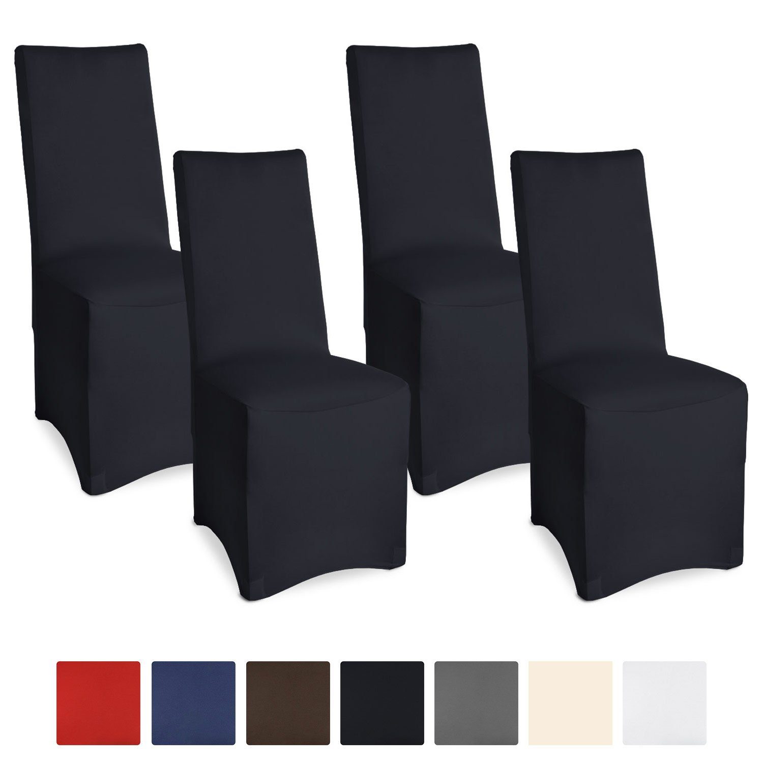 Beautissu Stuhlhusse Leona, Stretch 95x45x45cm 4er günstig online kaufen