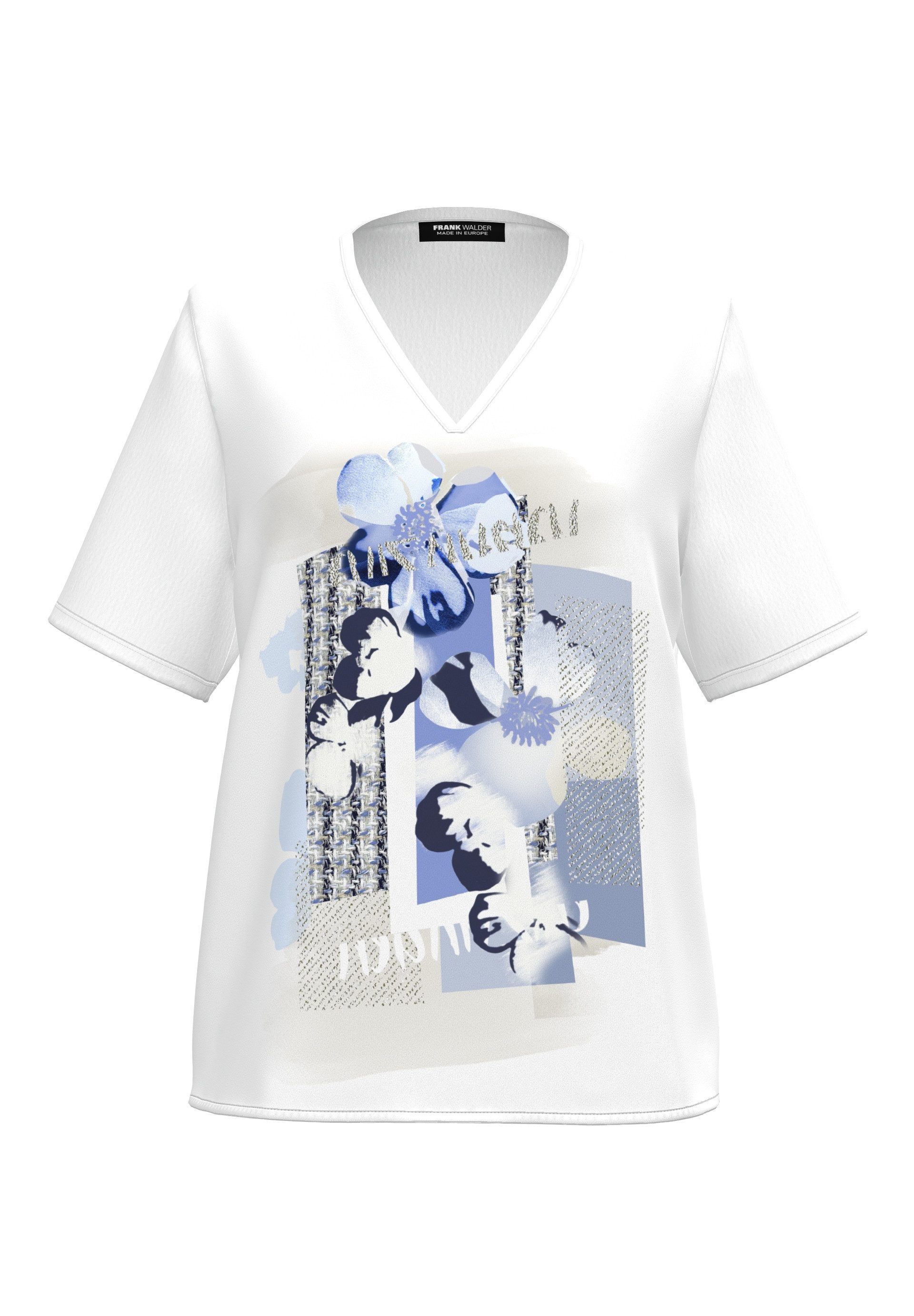 FRANK WALDER Blusenshirt mit modischem V-Ausschnitt günstig online kaufen