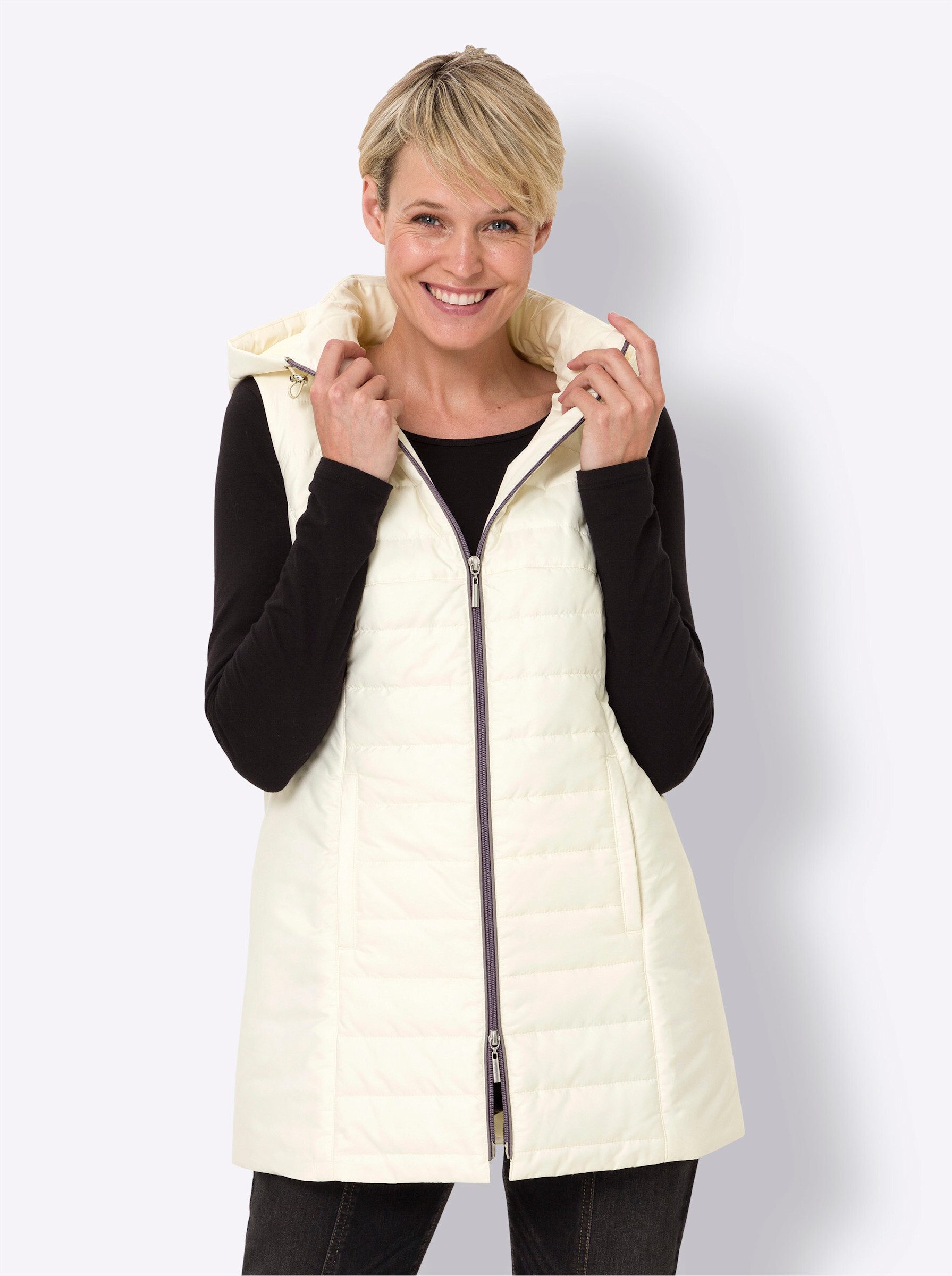 Sieh an! Jerseyweste Longweste . günstig online kaufen