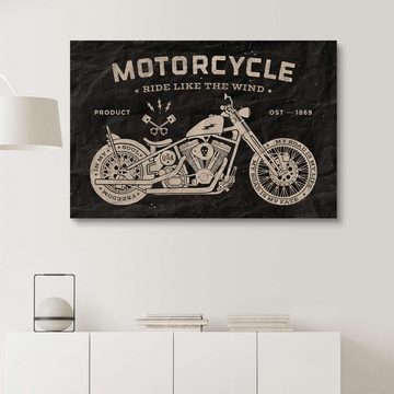 Posterlounge Holzbild Editors Choice, Motorrad, Illustration
