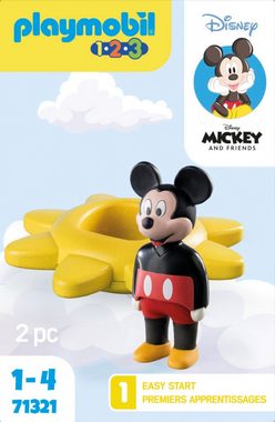 Playmobil® Konstruktions-Spielset Mickys Drehsonne mit Rasselfunktion (71321), Playmobil 1-2-3, (2 St), Made in Europe