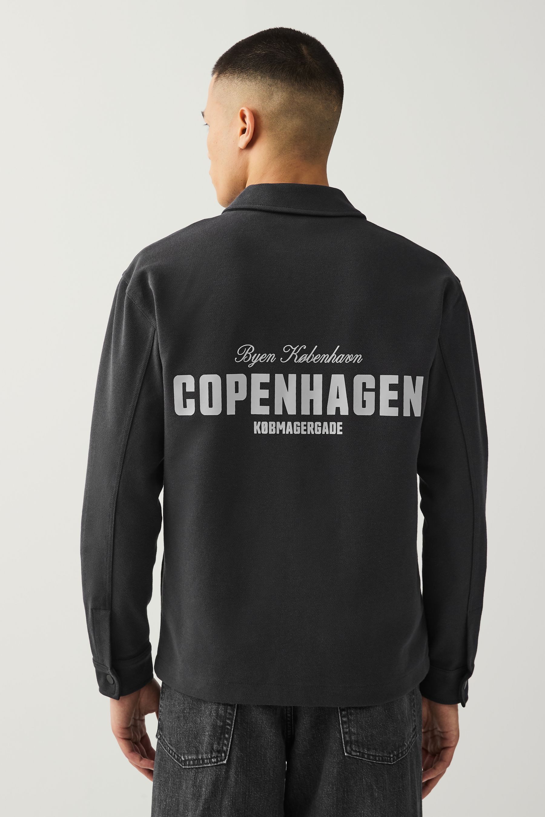 Next Kapuzenpullover Hemdjacke mit Grafik und günstig online kaufen