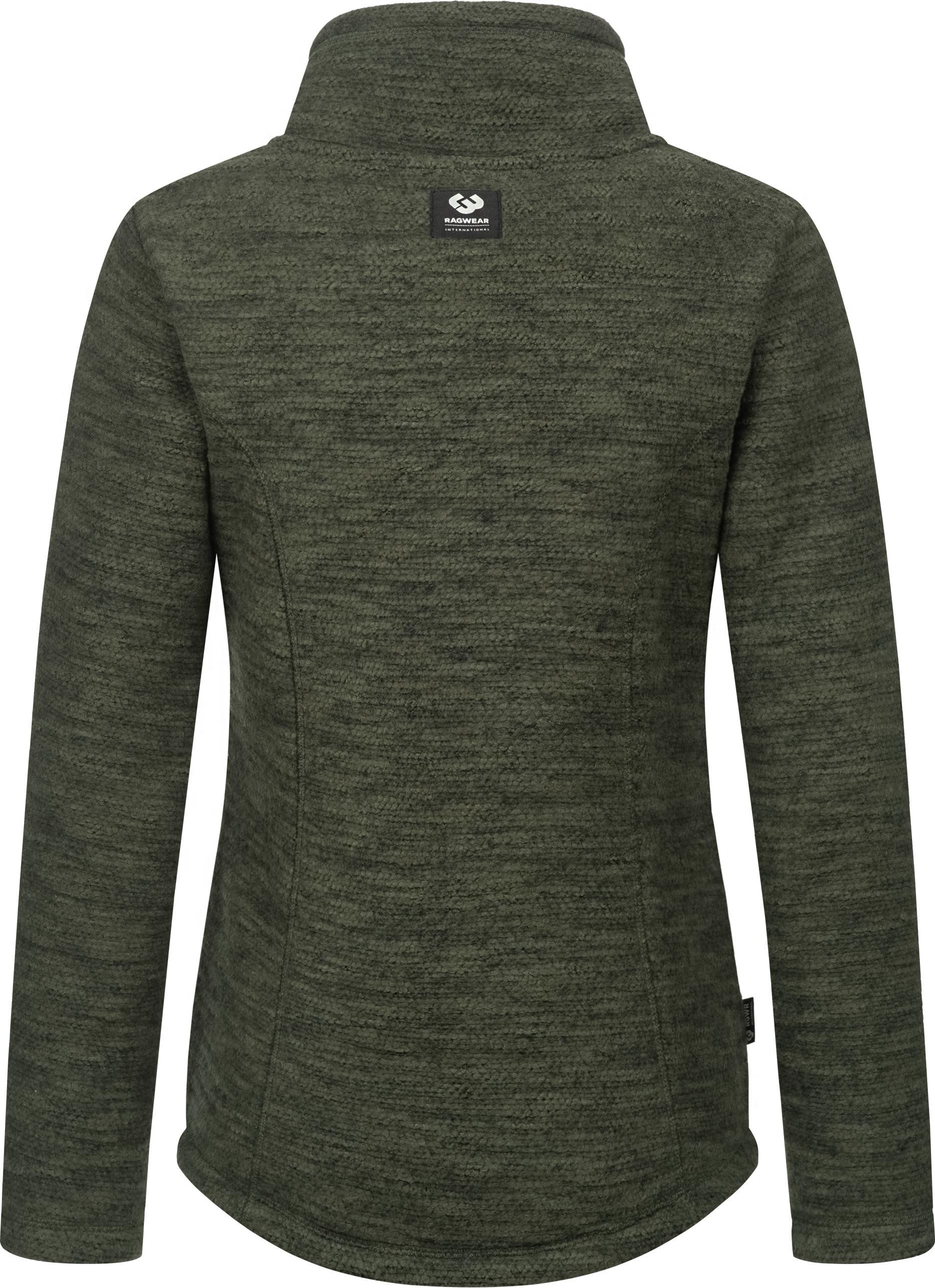 Ragwear Strickjacke Liram Melange Kuschelige Übergangsjacke in Strick-Optik