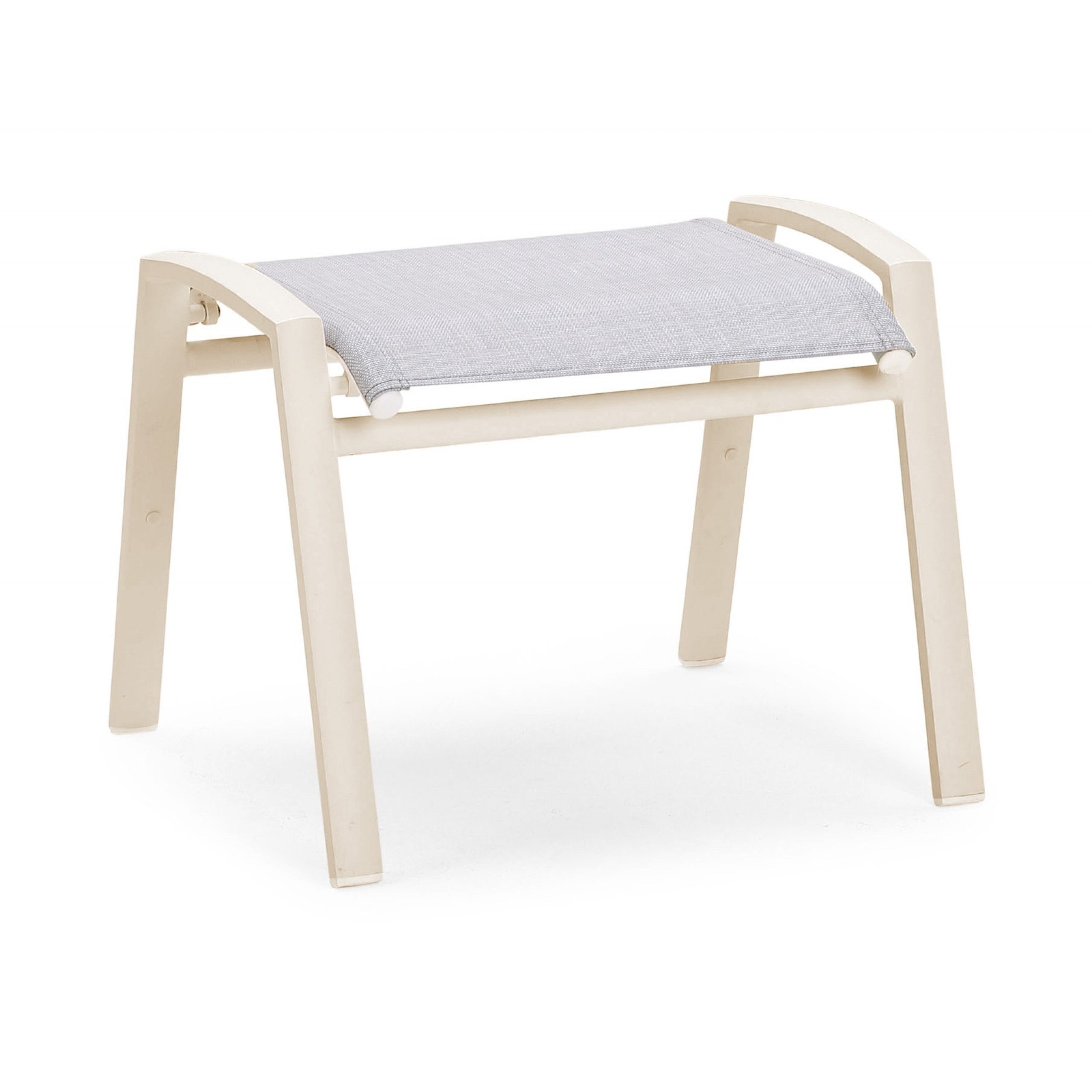 Best Freizeitmöbel Gartenlounge-Hocker Best Cavalese Hocker Gartenhocker für Klappstuhl Sand 59 x 51 x 45 cm