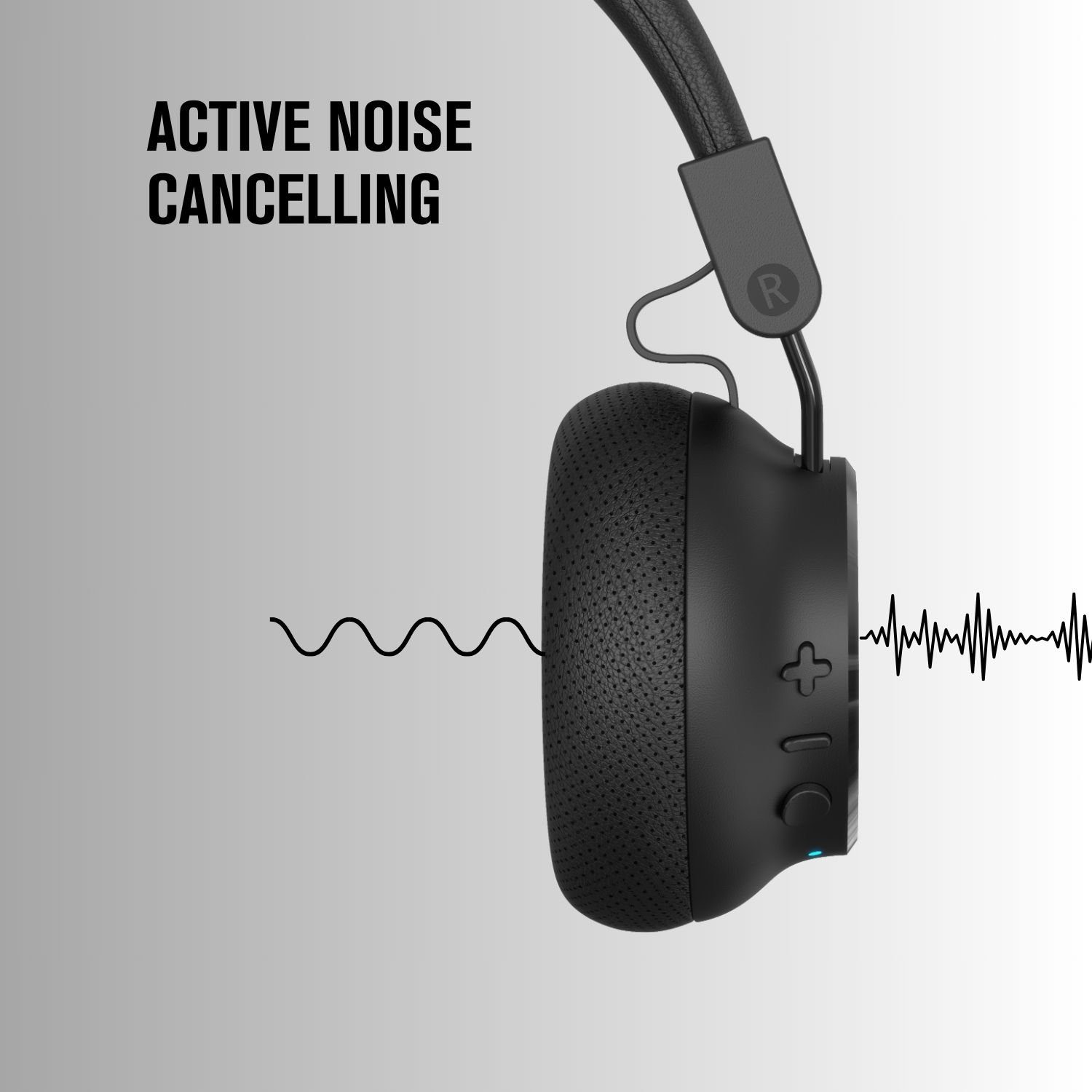 On-Ear-Kopfhörer Assistant, MOOVE35i Noise 70 Schnellladung, (Siri, Active Akkulaufzeit) Cancelling, MIIEGO Bluetooth, Multipoint, Google PRO Std.