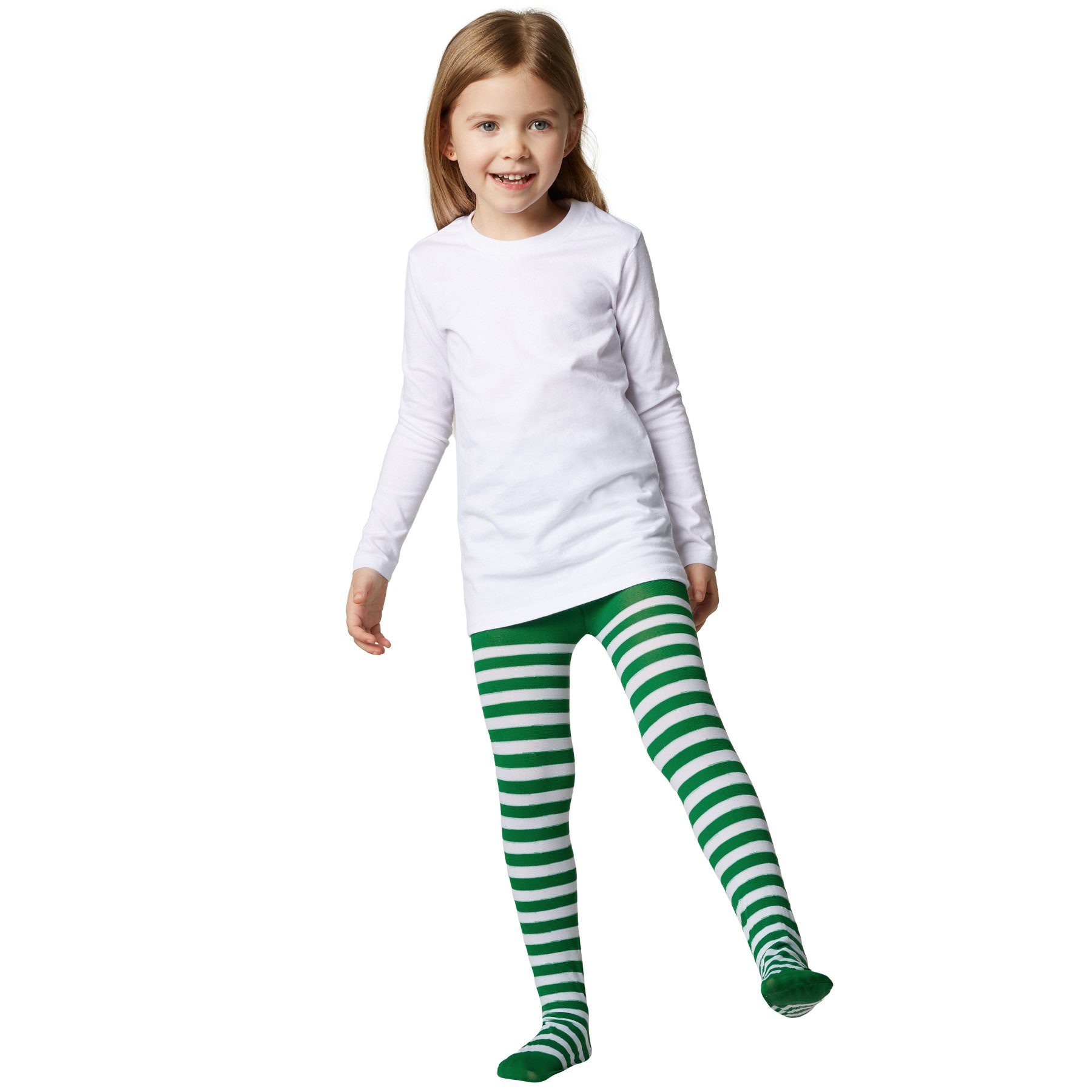dressforfun Kostüm »Gestreifte Strumpfhose für Kinder grün-weiß« online  kaufen | OTTO