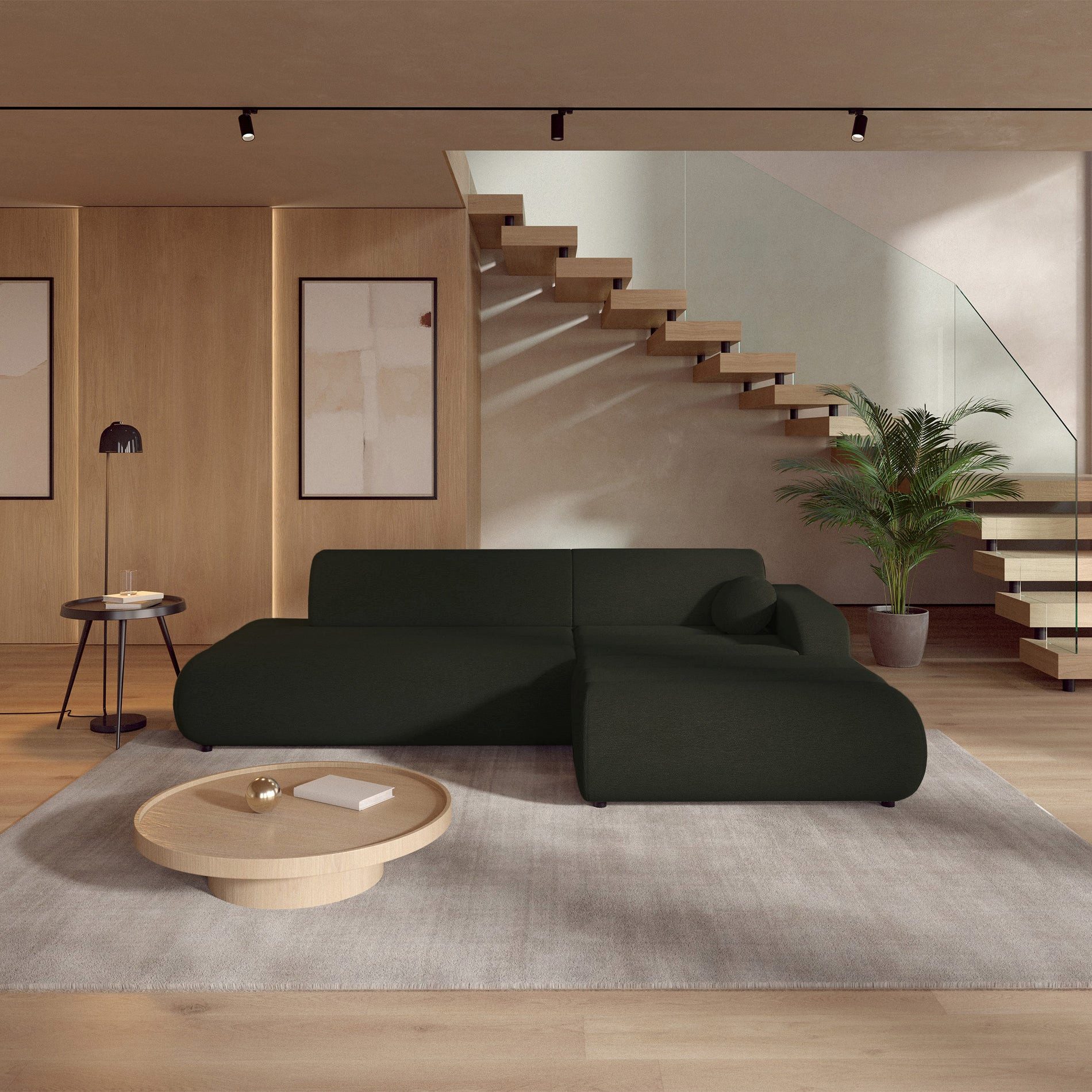 Selsey Ecksofa ARIONE, Ecksofa Arione, Schlaffunktion, rechts, Grün