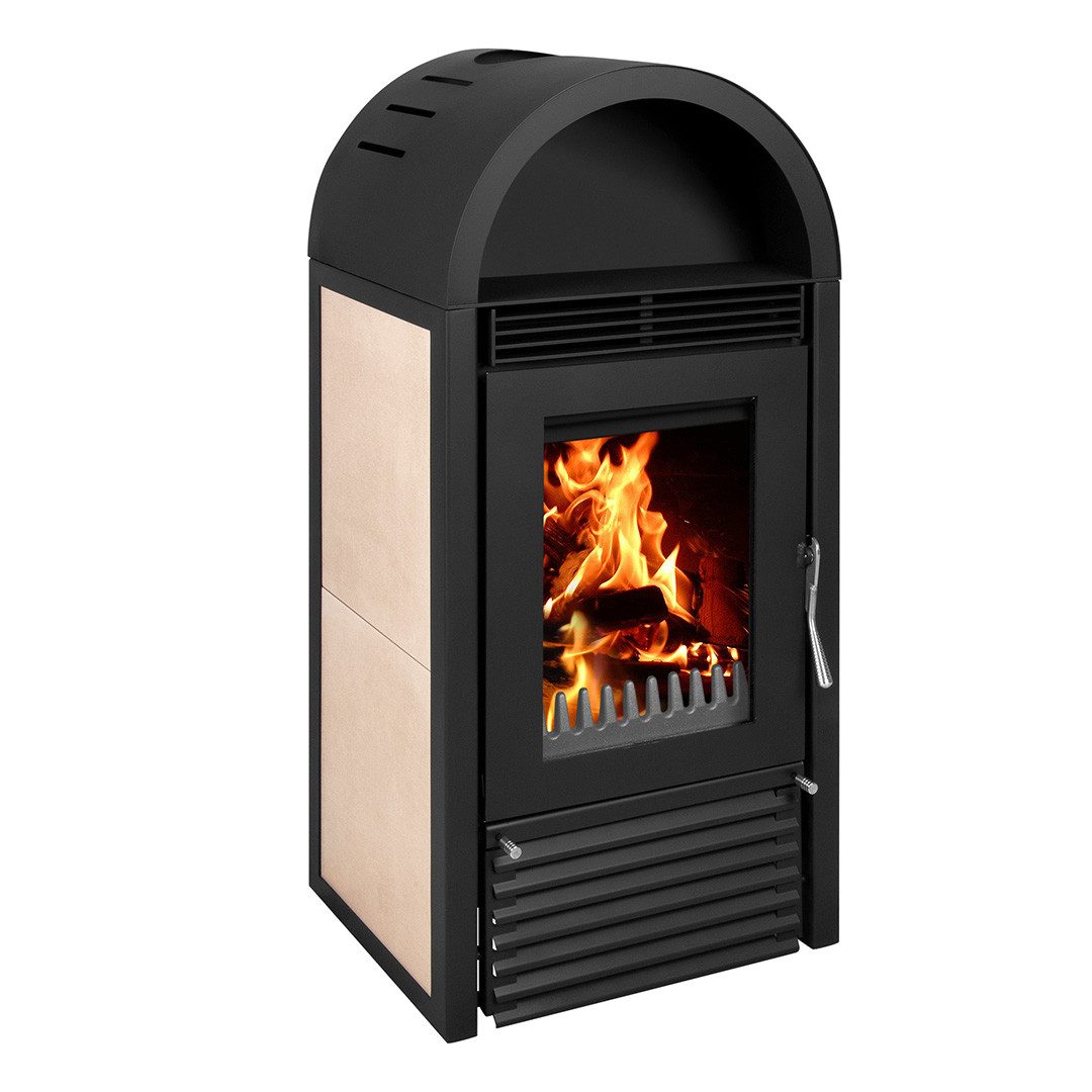 Bruno Kaminofen Kaminofen wasserführend Marbella beige, 12 kW