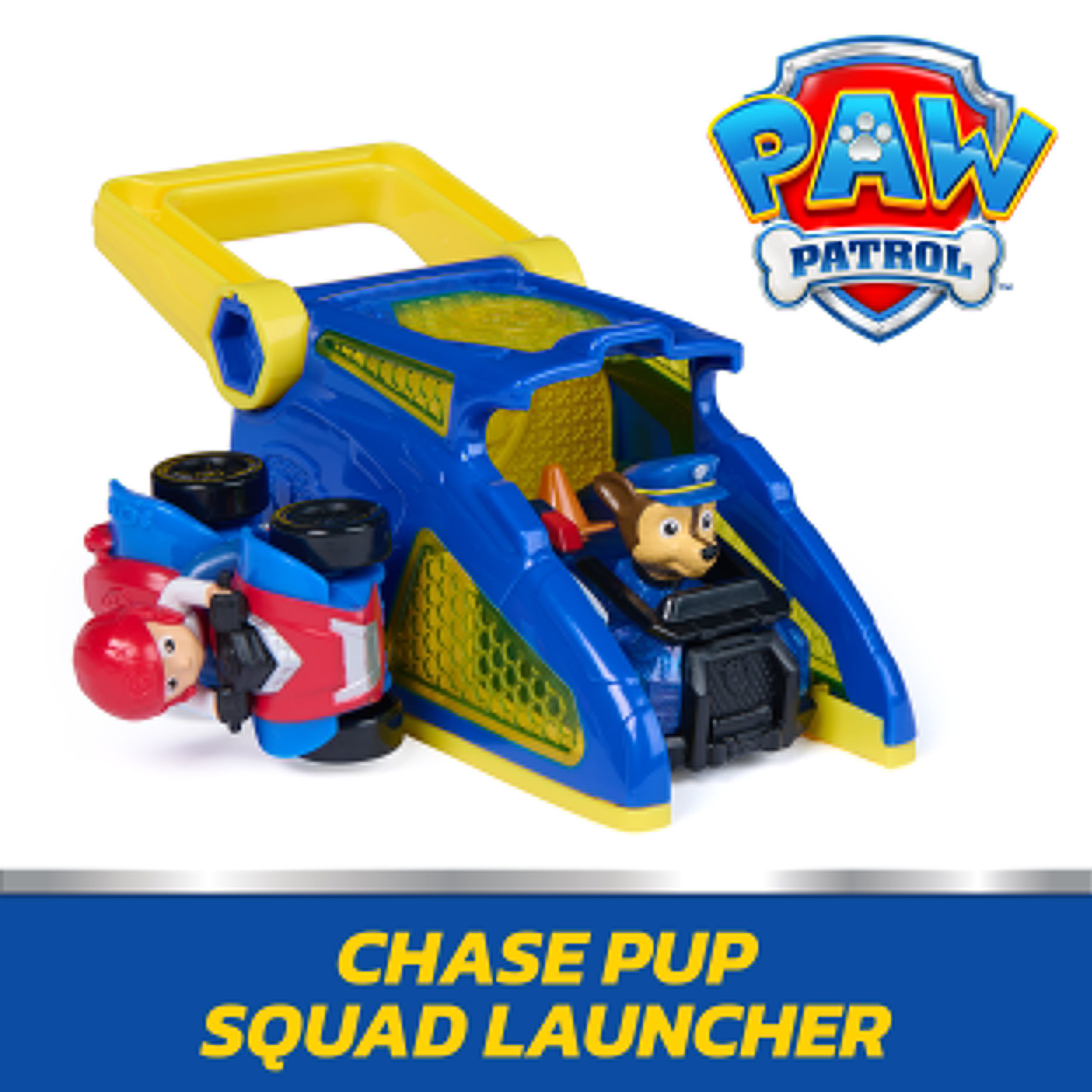 Spin Master Spielzeug-Auto PAW Patrol – Pup Squad Launcher mit Chase und Ryder Fahrzeugen
