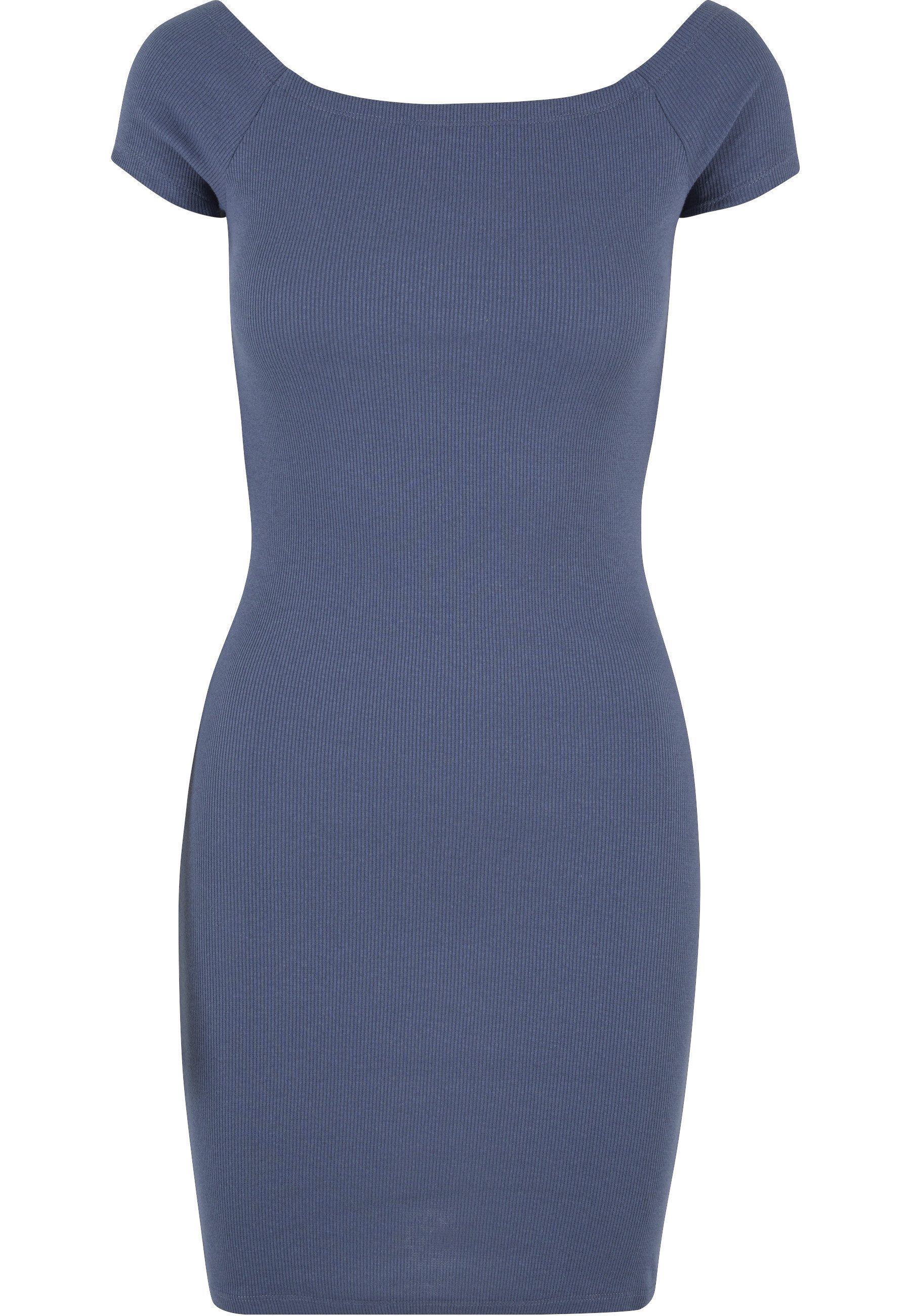 Shirtkleid Urban Classics Damen Ladies Off Shoulder Rib Dress