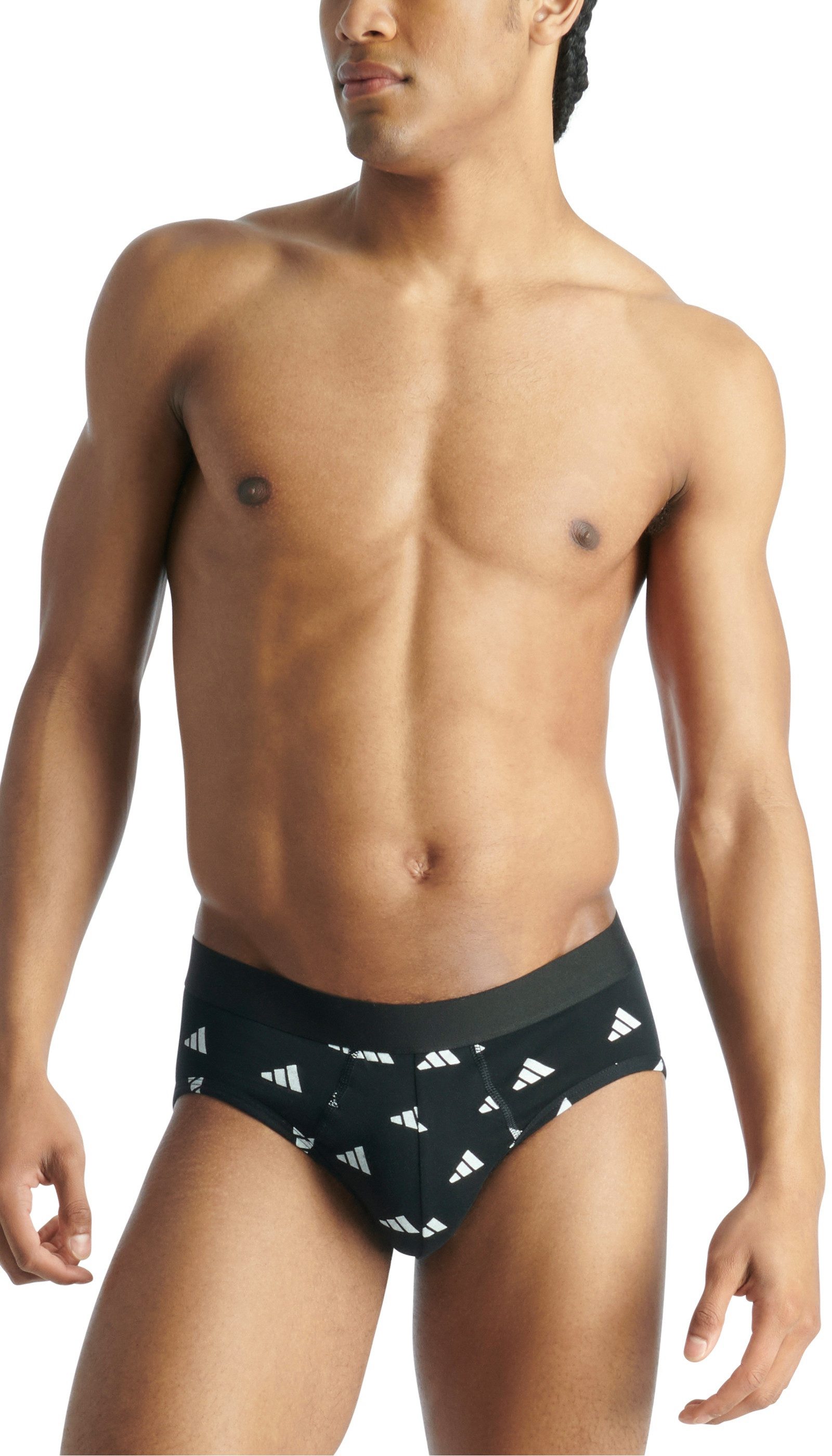 adidas Sportswear Slip Active Flex Cotton (3er Pack) elastisch, Logo-Bund, scheuerfreies Tragegefühl, ohne Eingriff