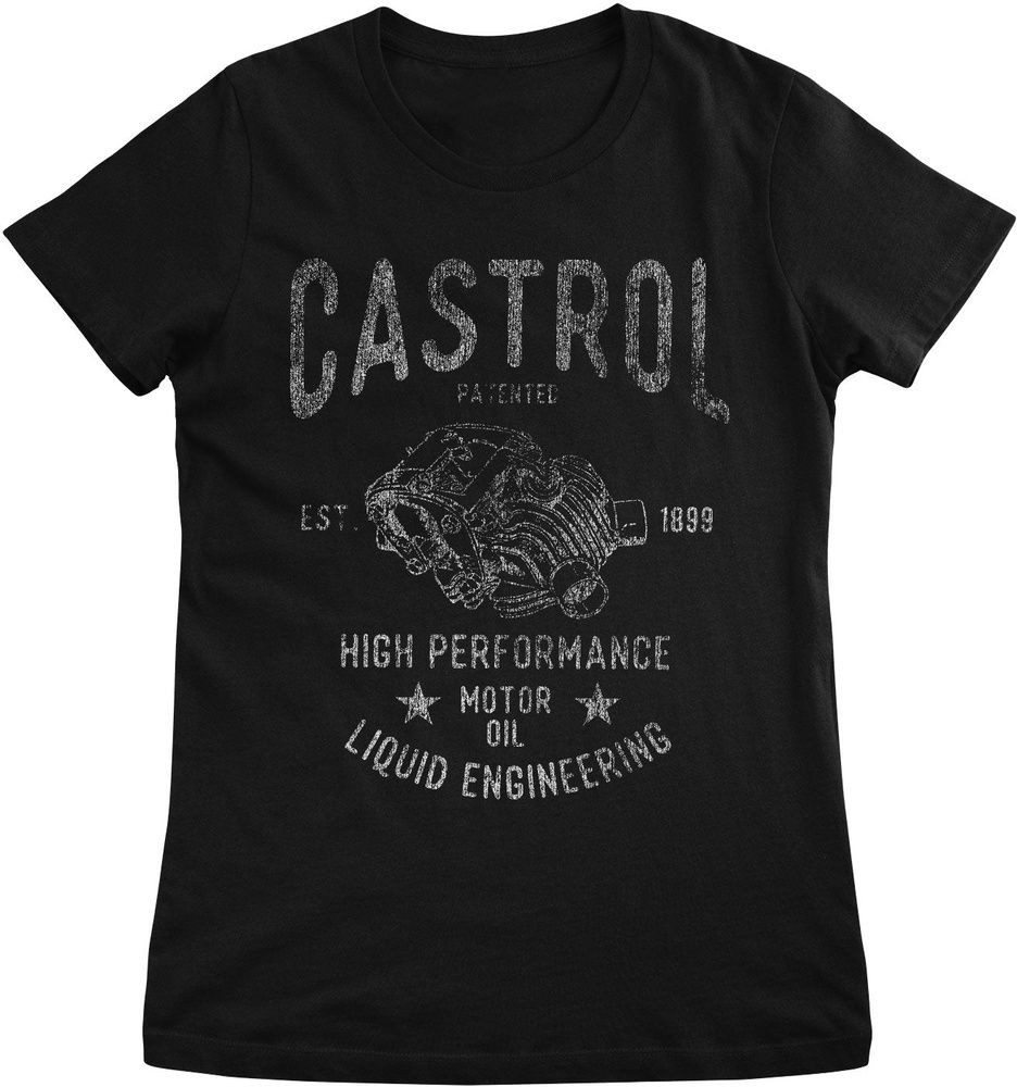 Castrol T-Shirt Castrol Motor Oil Girly Tee