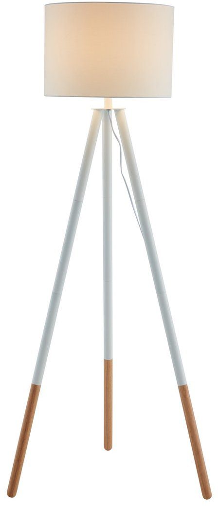 Stehlampe skandinavisches Stativ, Design SalesFever Leuchtmittel, Dreibeiniges Uldis, ohne