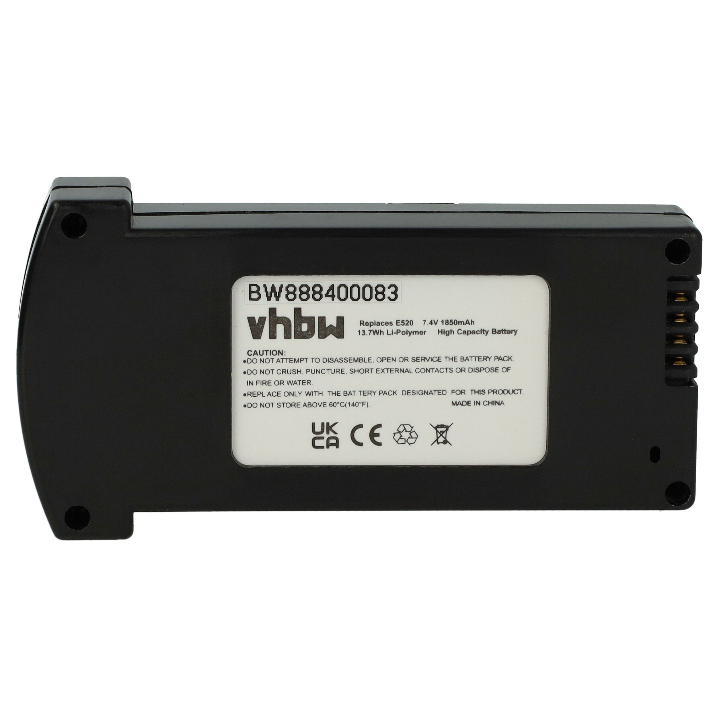 vhbw kompatibel mit Eachine E520, E520S Drohnen-Akku Li-Polymer 1850 mAh (7, 4 V)