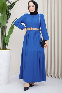Modabout Maxikleid Langes Kleider Abaya Hijab Kleid Damen - NELB0007D0051İND (1-tlg)