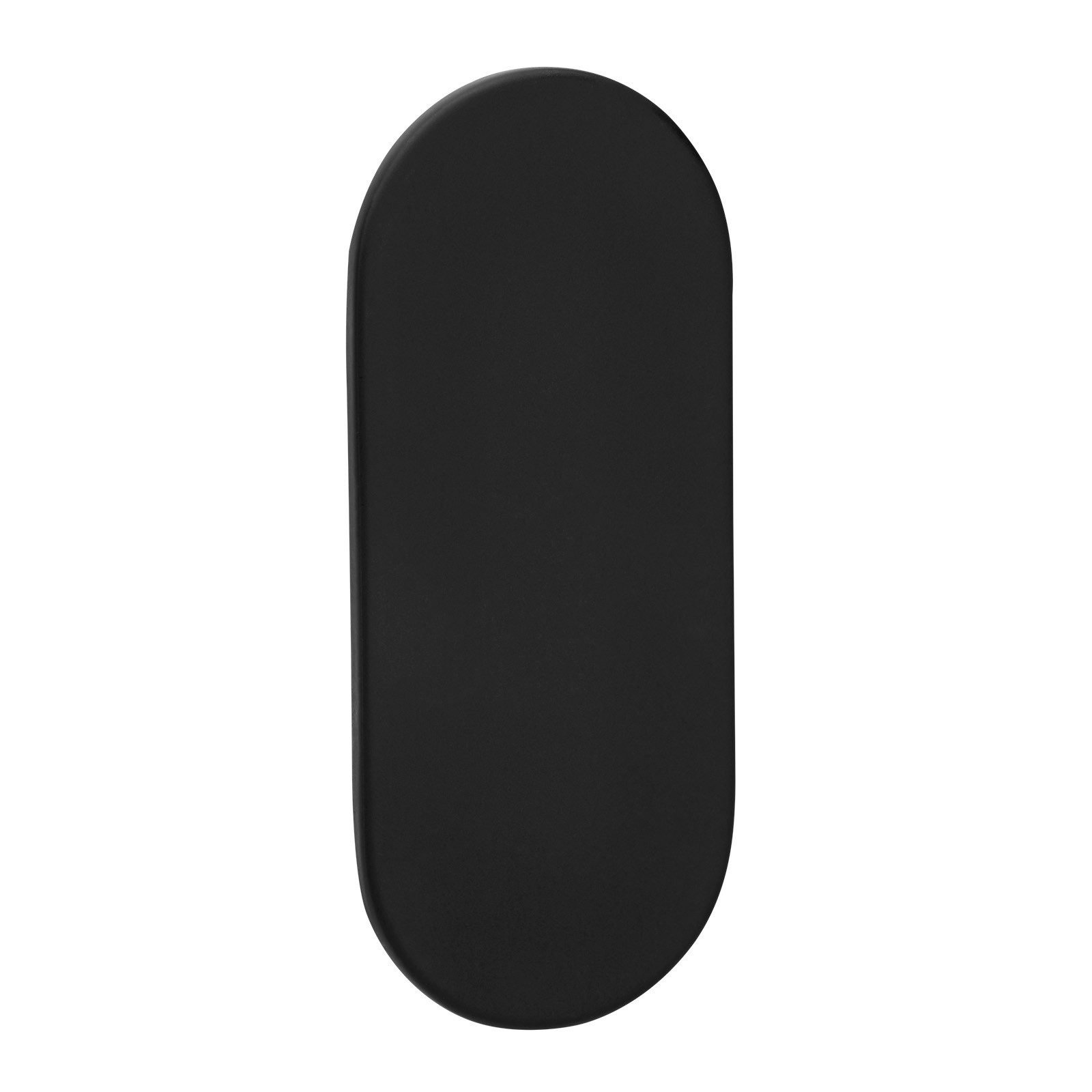 SO-TECH® Türbeschlag selbstklebende Edelstahl Tür-Rosetten mit 3M-VHB-Klebepad (1 St), Blindrosette oval 65x28x2mm schwarz