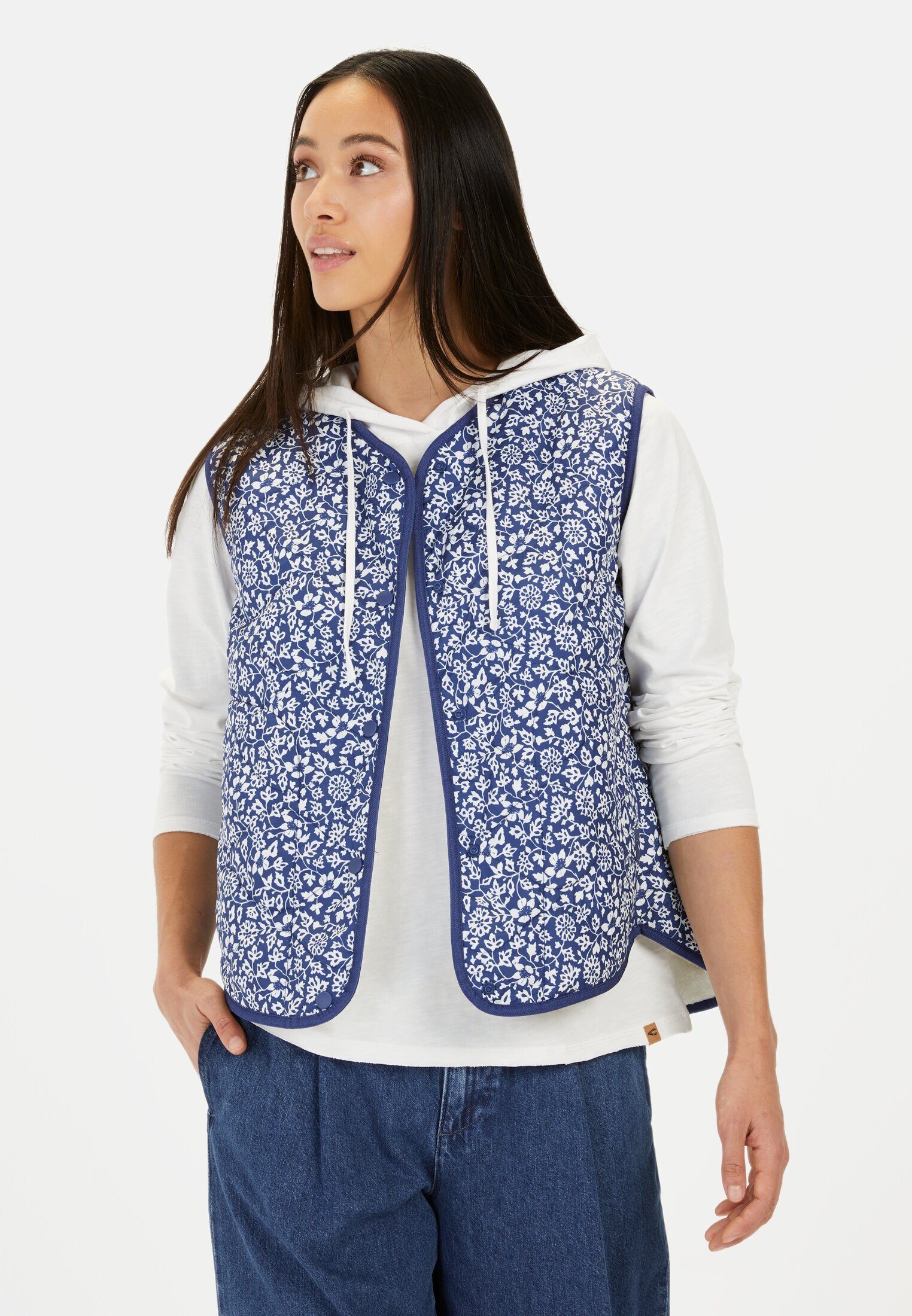 Funktionsweste mit Blumenprint