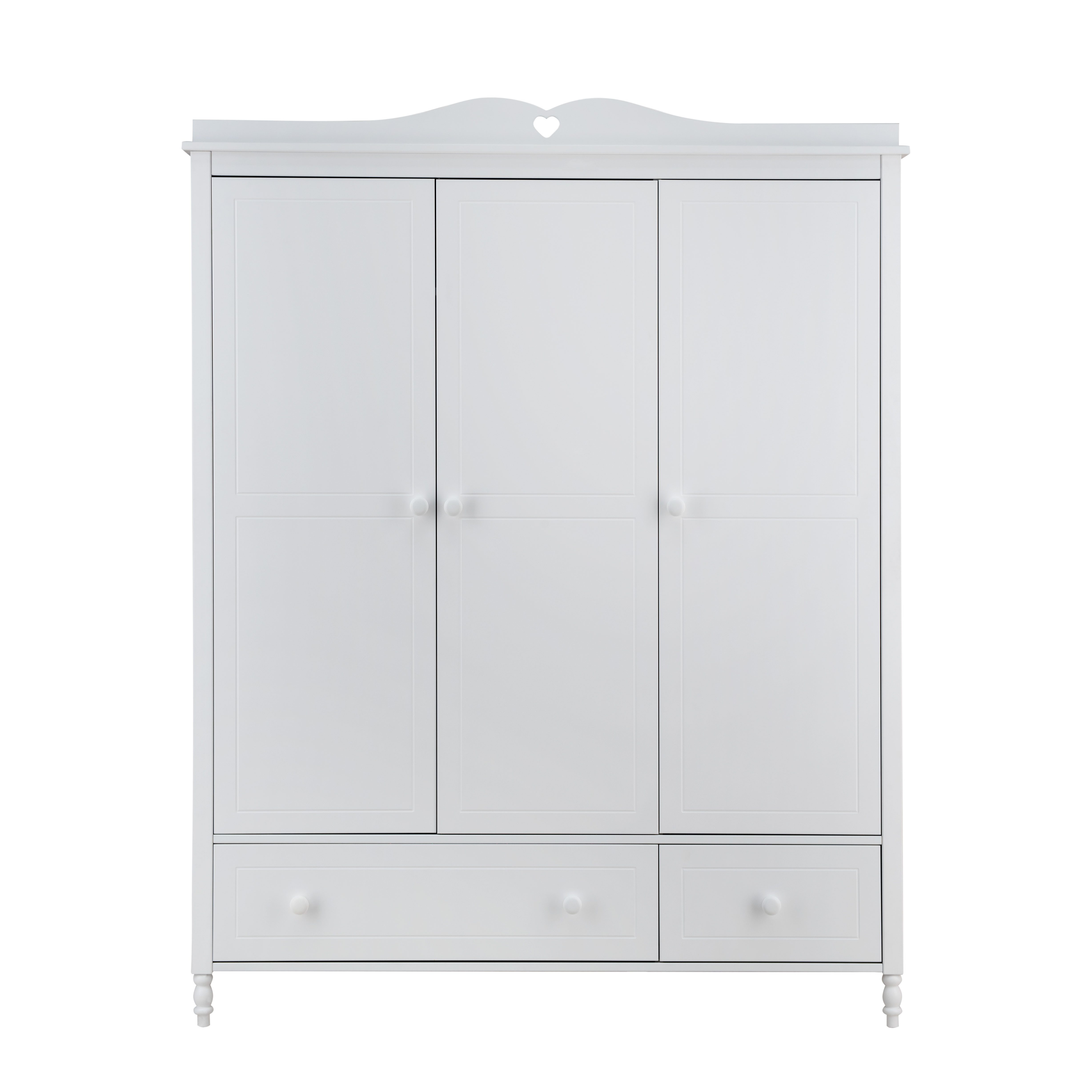 Wohnglücklich Kleiderschrank Emma, 3-türig