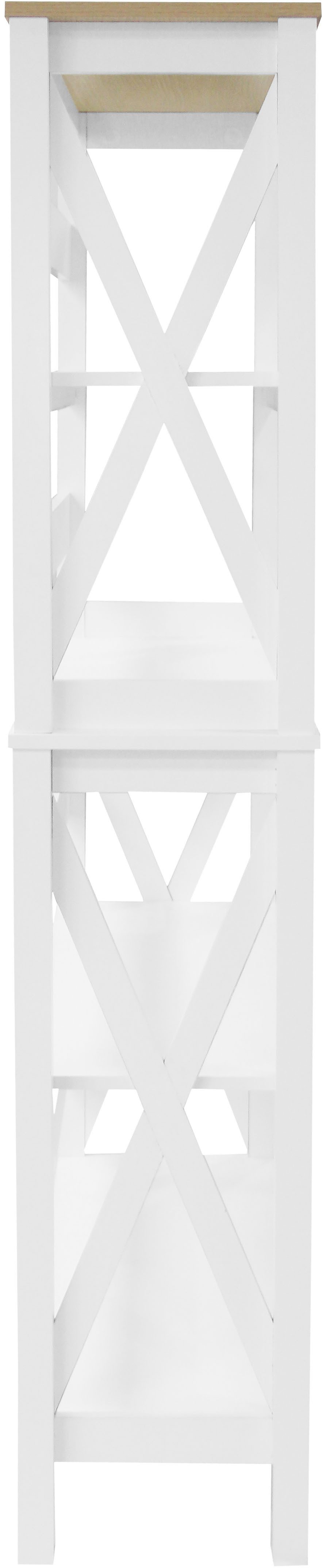 OTTO home Aktenregal Silba, Bücherregal, 4 Fächer, Landhausstil, Höhe 161 cm