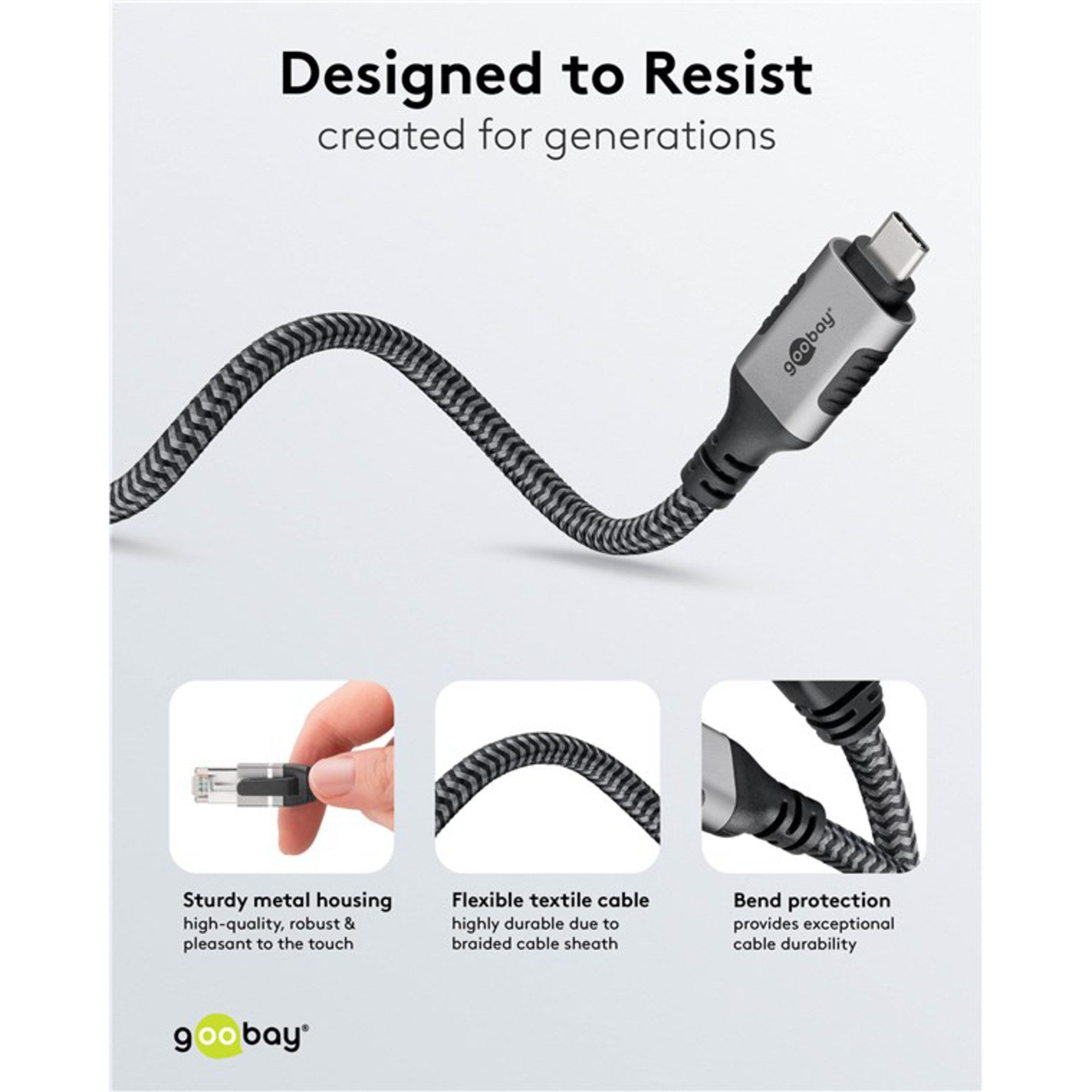 Goobay goobay Ethernet-Kabel USB-C 3.2 Gen2 Stecker > Computer-Kabel