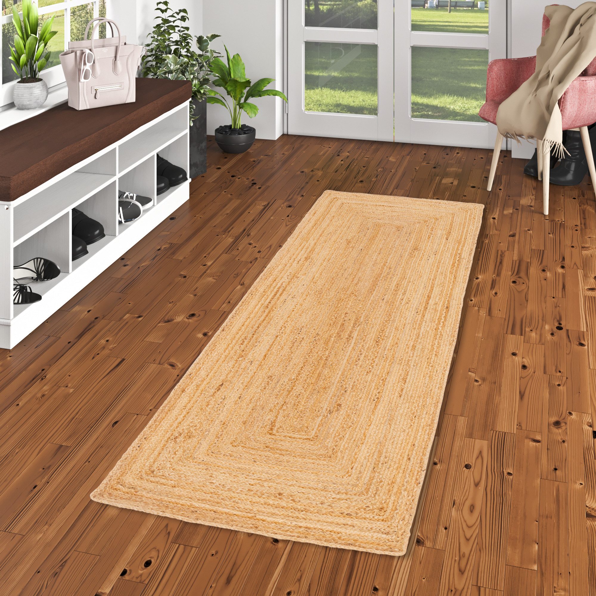 Pergamon Sisalteppich Naturfaser Teppich Läufer Handgefertigt günstig online kaufen