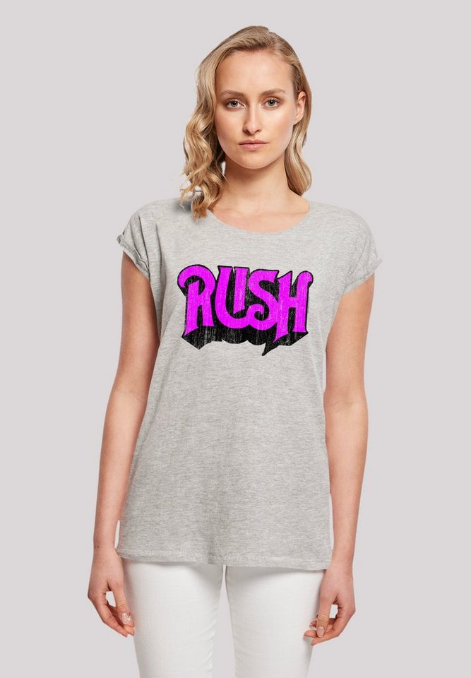 F4NT4STIC T-Shirt Rush Rock Band Distressed Logo Premium Qualität, Sehr  weicher Baumwollstoff mit hohem Tragekomfort