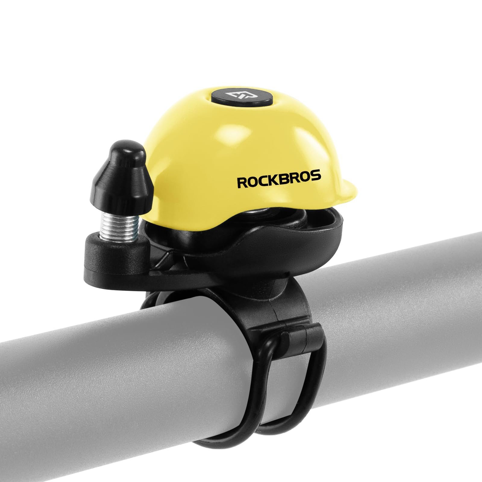 ROCKBROS Fahrradklingel 80dB für 22-34mm Lenker, 360-Grad-Drehung Mini Klingel für MTB Rennrad Ebike