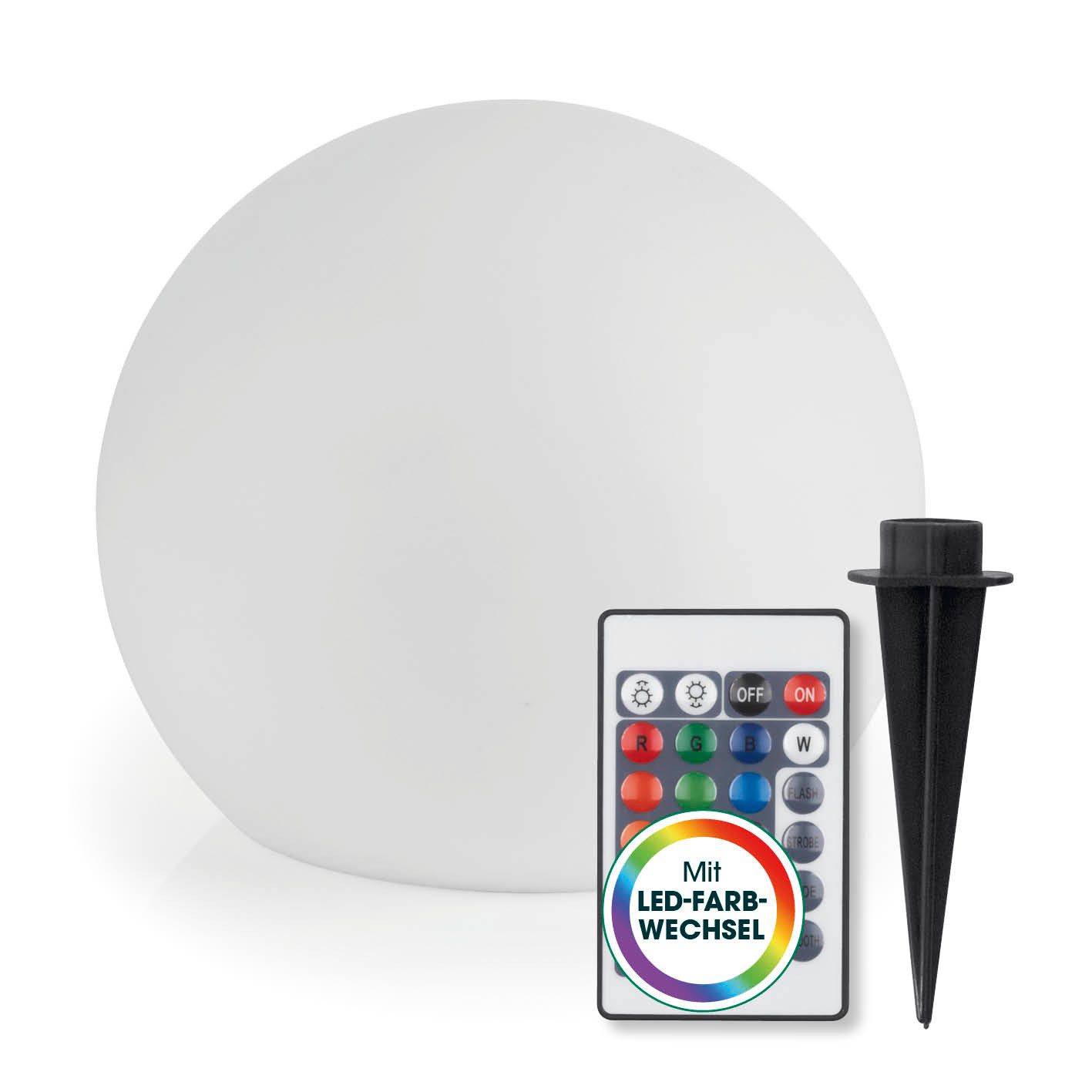 EASYmaxx LED Solarleuchte 2er- Set LED Solarleuchte mit Farbwechsel, Deko Gartenleuchte mit LED, ideal für Garten, Terrasse, Balkon