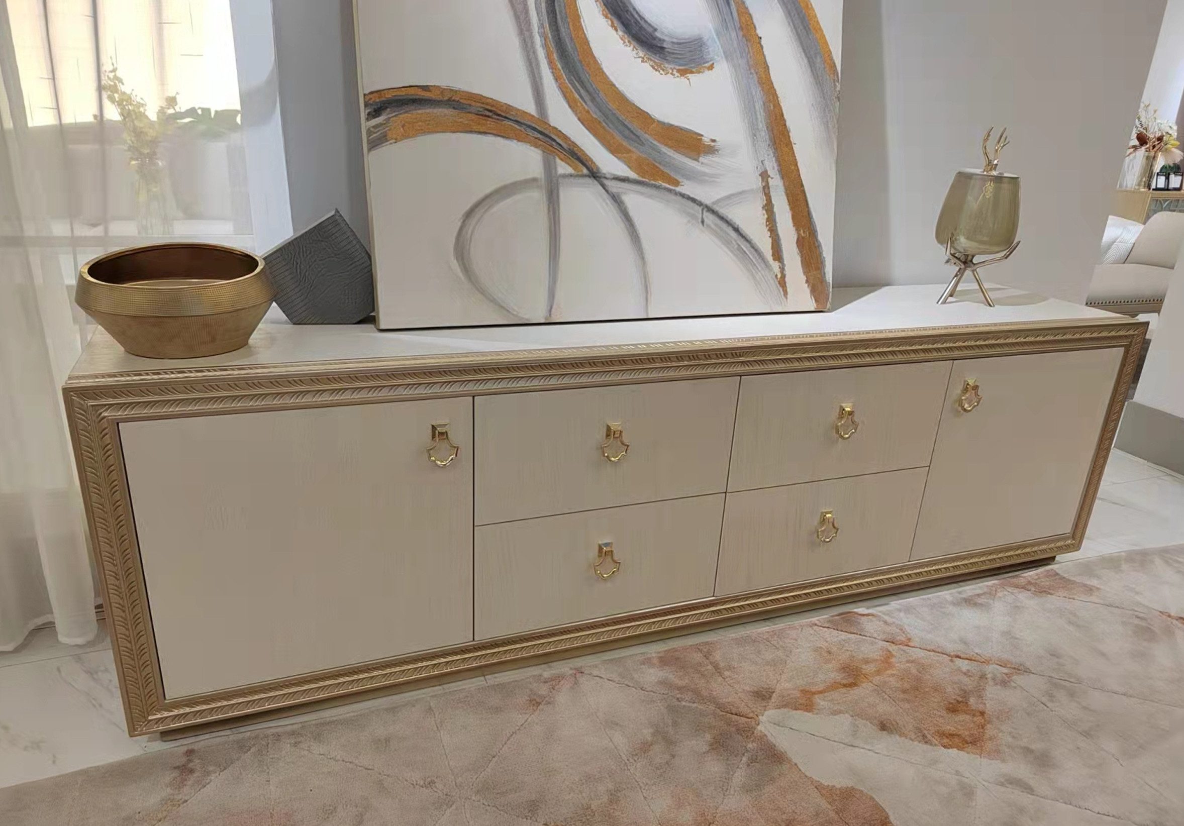 Xlmoebel TV-Schrank Vielseitiger Wohnzimmerschrank mit Stauraum in modernem Design (1-St., TV-Schrank) Hergestellt in Europa