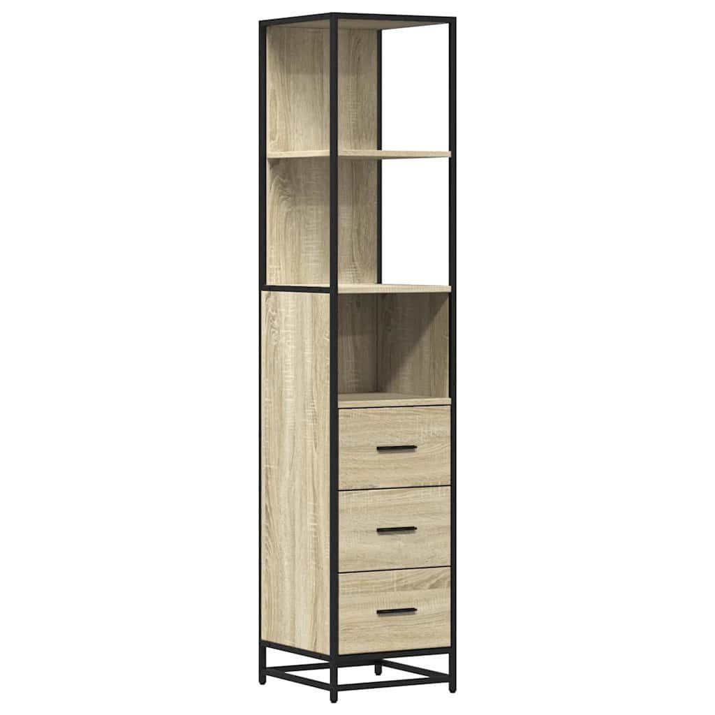 vidaXL Badezimmer-Set Badschrank Sonoma-Eiche 35x37,5x166 cm günstig online kaufen
