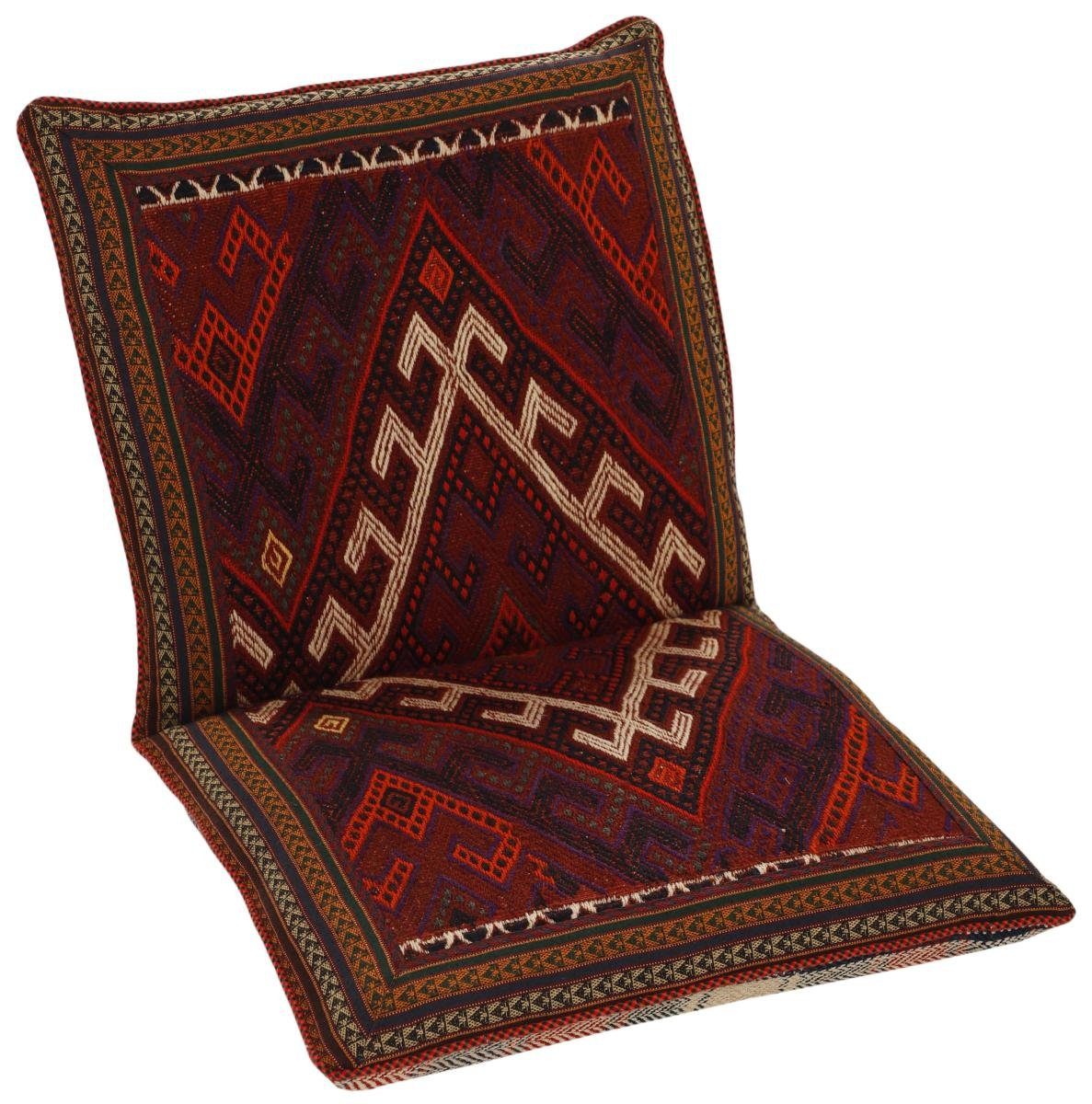 Orientteppich Seat Cushion 61x111 Handgeknüpfter Orientteppich / Perserteppich, Nain Trading, rechteckig, Höhe: 3 mm