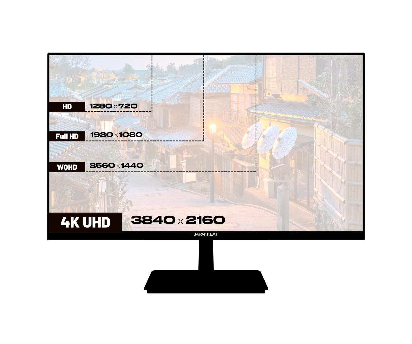 JAPANNEXT TFT-Monitor (3840 x 2160, 5 ms Reaktionszeit, 60 Hz, ELED)