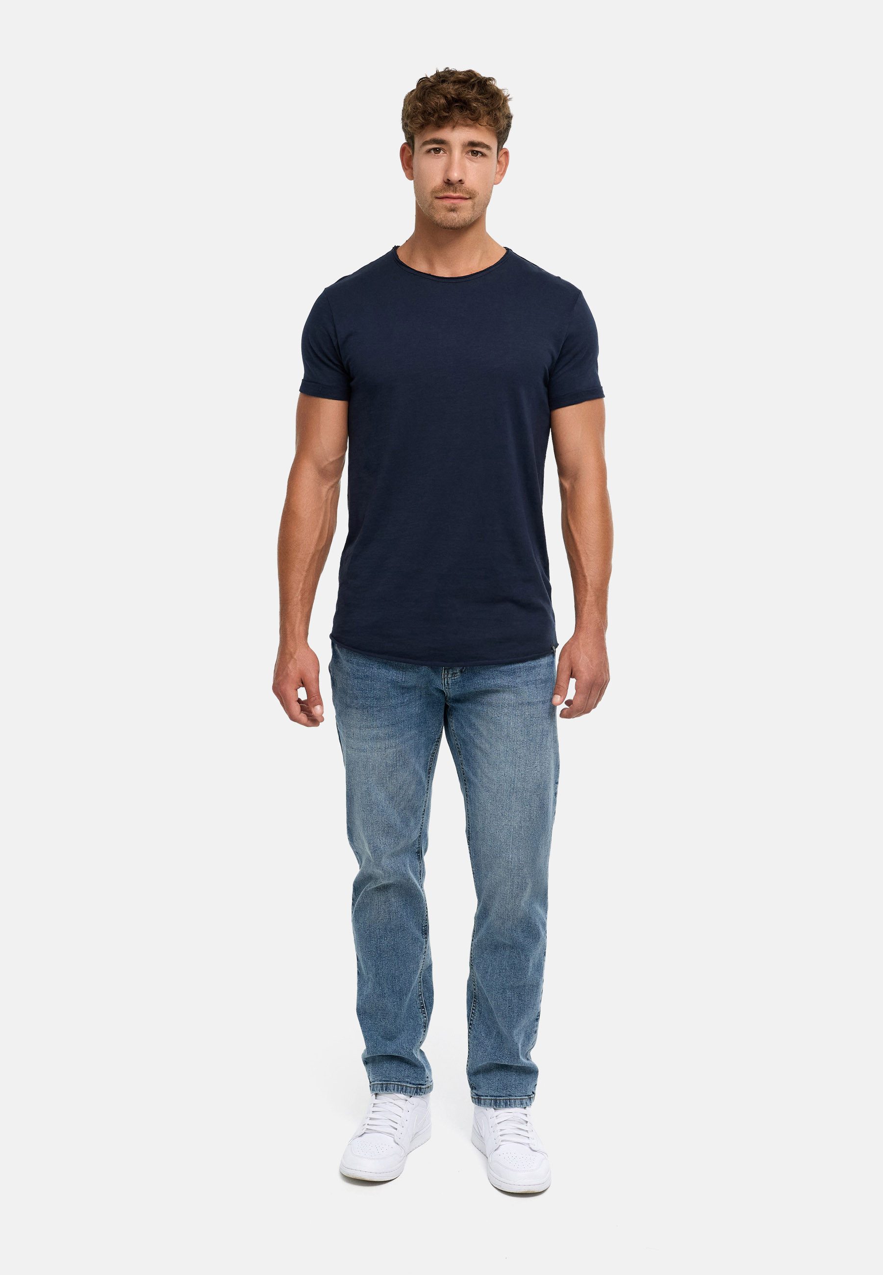 INDICODE T-Shirt Herren Willbur Tee Shirt Tee Herrenshirt mit Rundhalsausschnitt, 100% Baumwolle – Bild 4 von 5