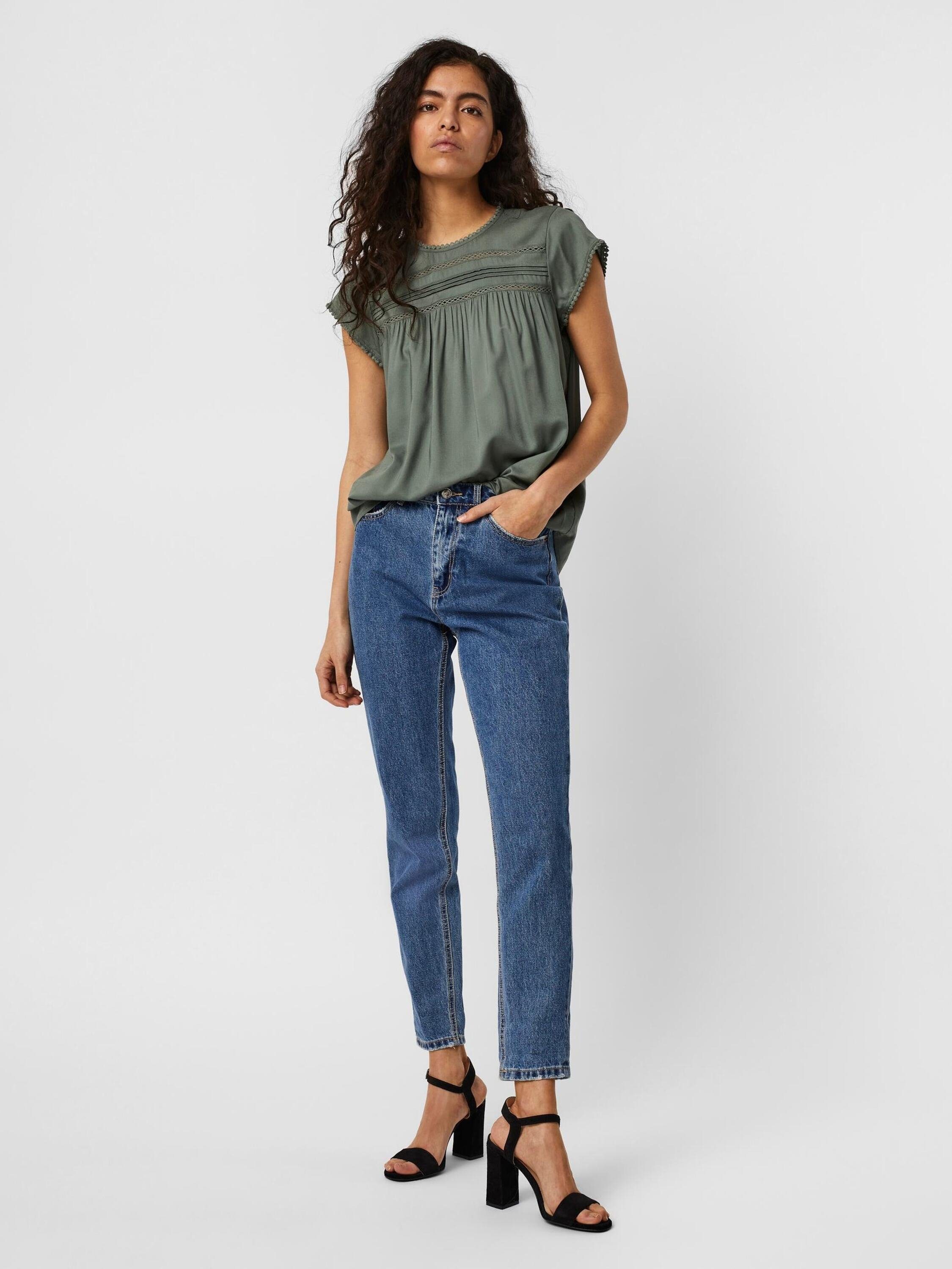 Vero Moda Kurzarmbluse Debbie (1-tlg) Cut-Outs – Bild 3 von 5
