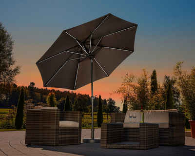 Schneider Schirme Sonnenschirm Blacklight it, LxB: 270x256 cm, ohne Schirmständer