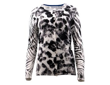 Passioni 2-in-1-Pullover Twinset im abstrakten Animal-Mustermix