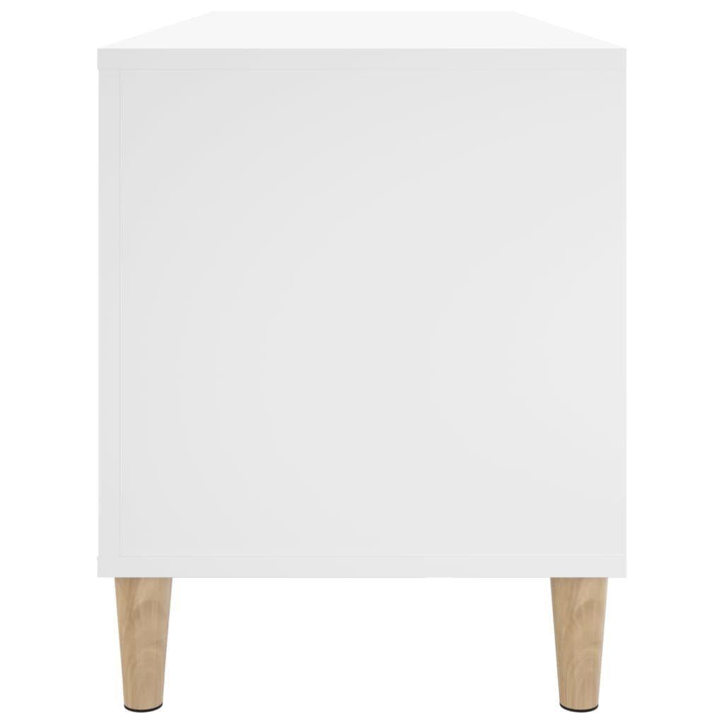 vidaXL Media-Regal Plattenschrank Weiß 100x38x48 Holzwerkstoff, cm 1-tlg