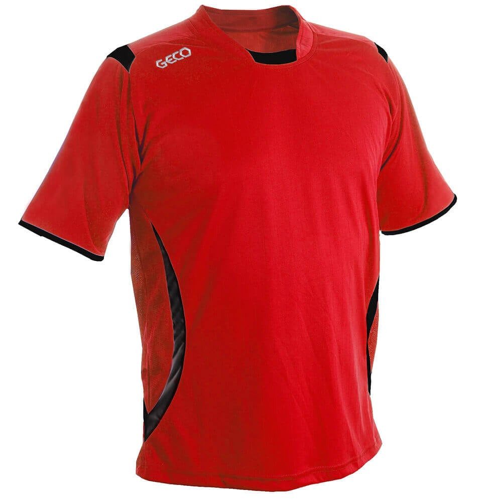 Geco T-Shirt Levante (100% Polyester) rot/schwarz Herren
