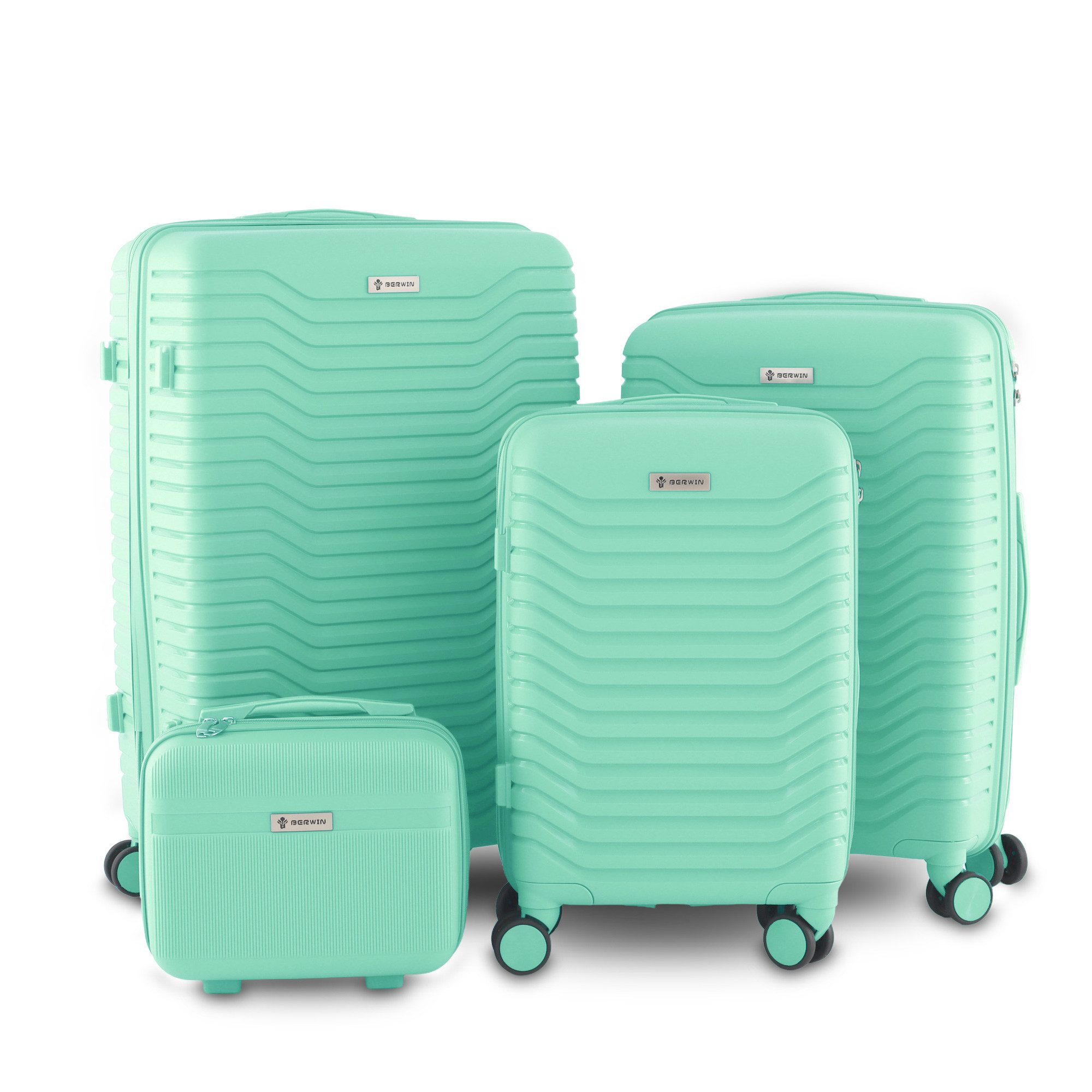 Trolleyset mit Beautycase Modell Calma Fresh Mint