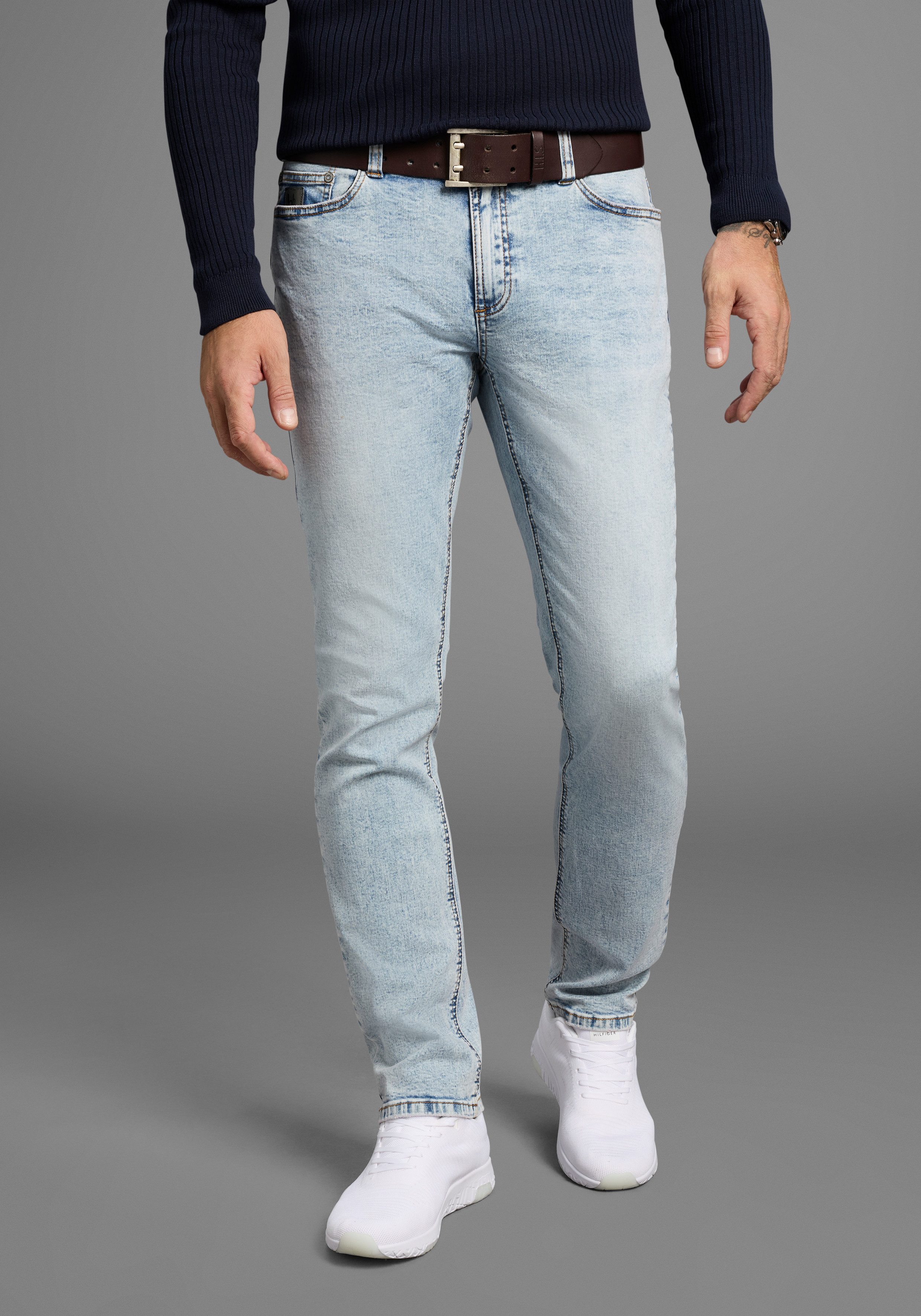 Bruno Banani Straight-Jeans Hutch gerade Beinform, günstig online kaufen