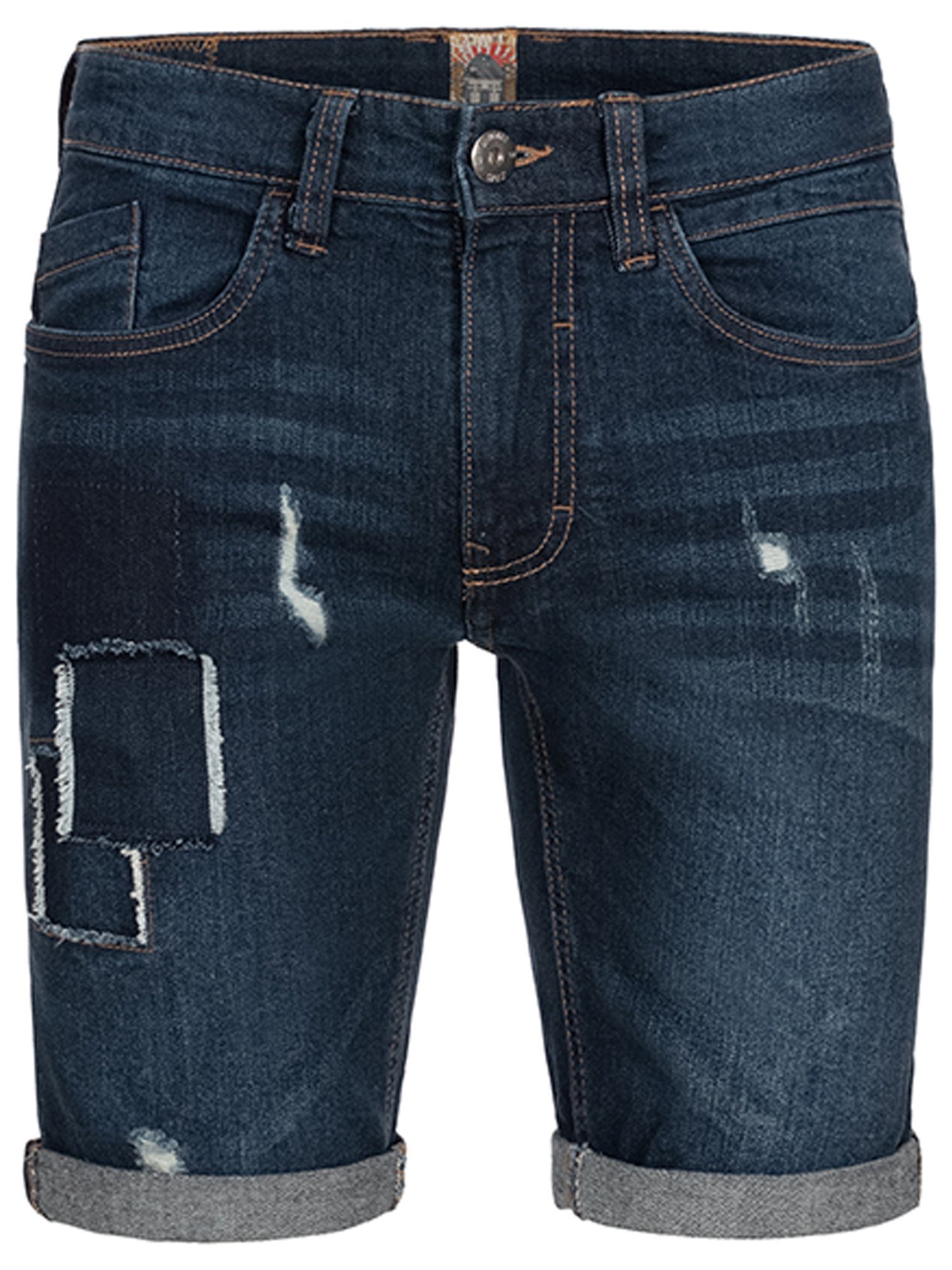 Indicode Jeansshorts Roberts aus elastischer Baumwoll-Qualität günstig online kaufen