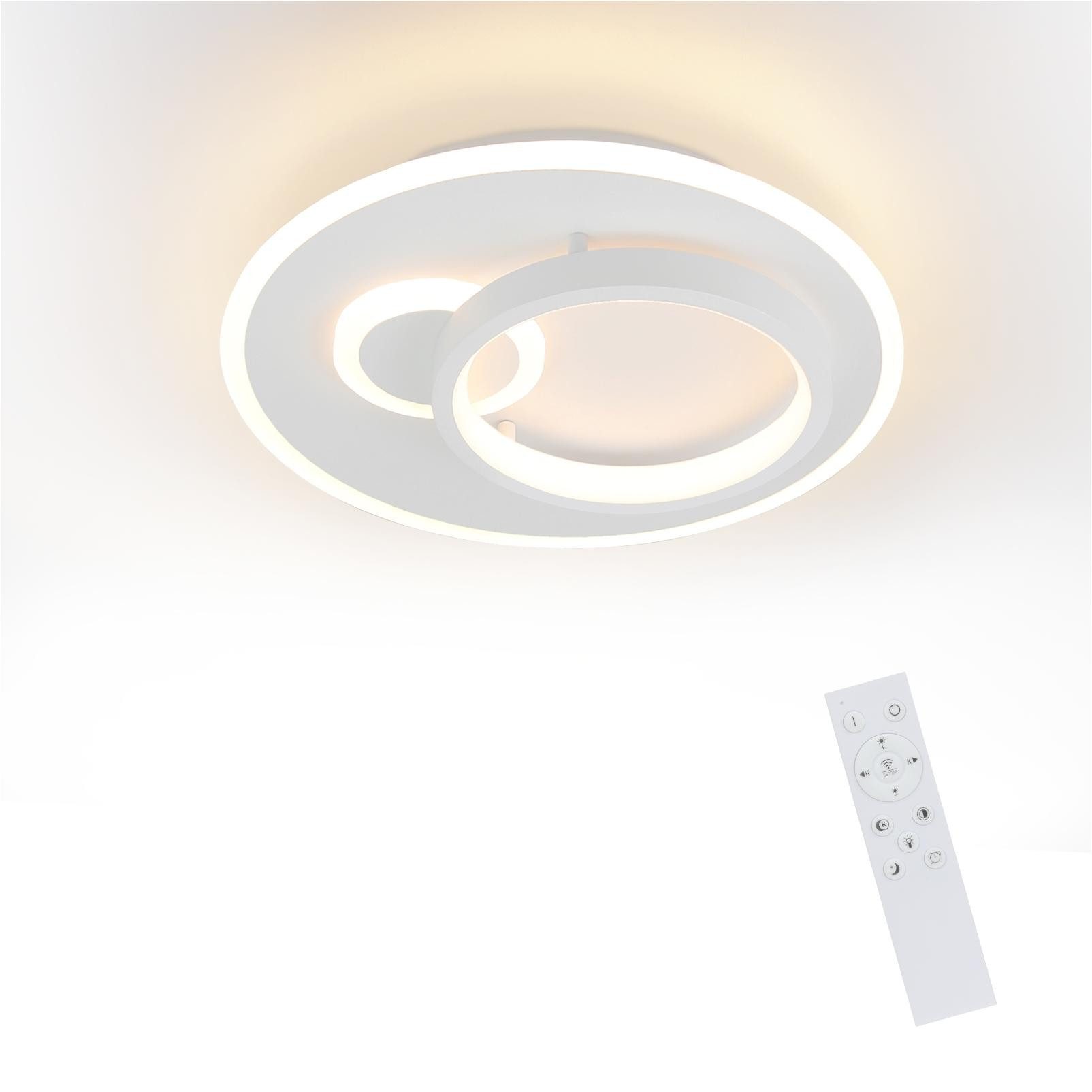 Nettlife LED Deckenleuchte 33W Dimmbar mit Fernbedienung Flurlampe, Augensc günstig online kaufen
