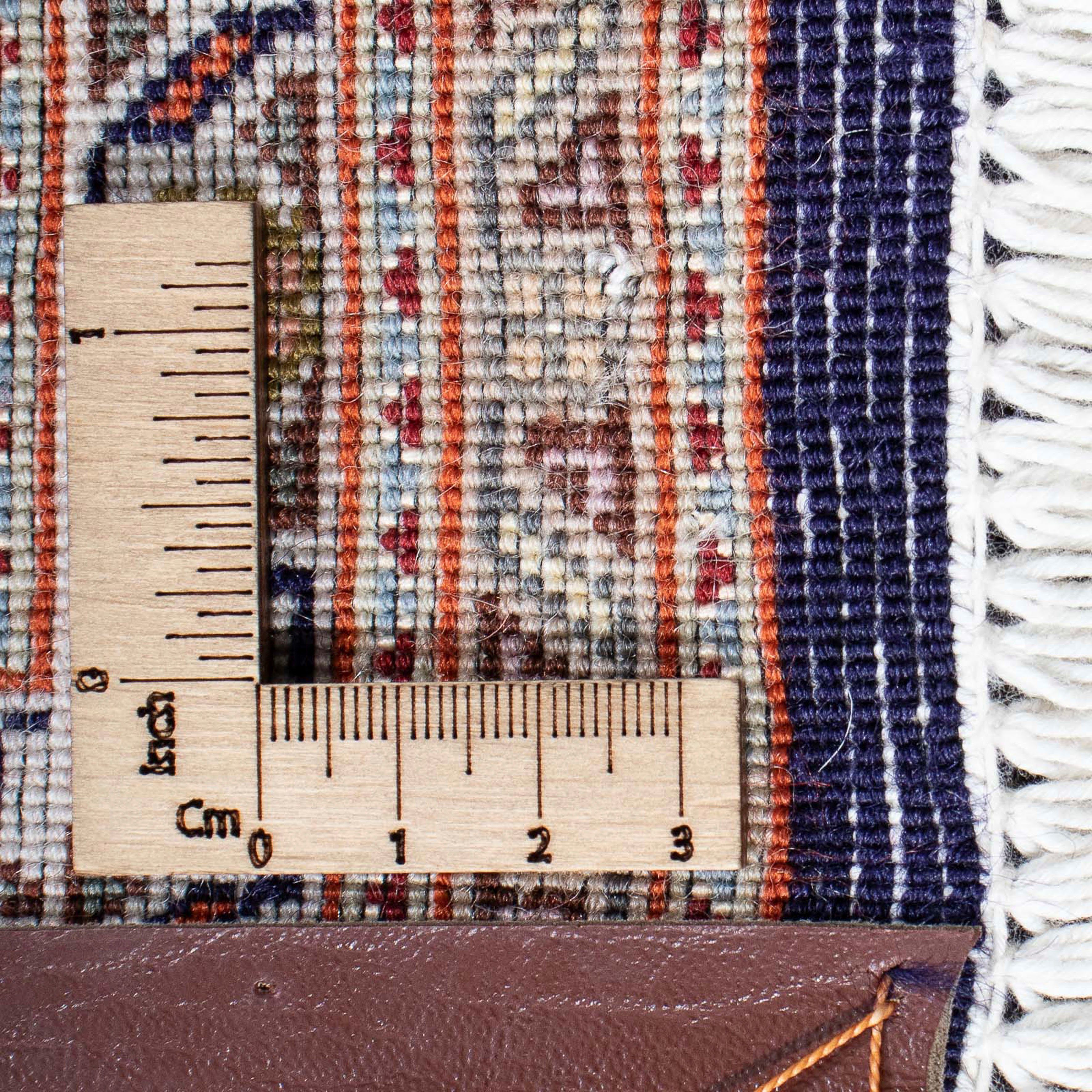 Orientteppich Perser - Täbriz Einzelstück dunkelblau, Handgeknüpft, morgenland, 10 mm, mit - x Zertifikat - cm 205 296 rechteckig, Wohnzimmer, Höhe