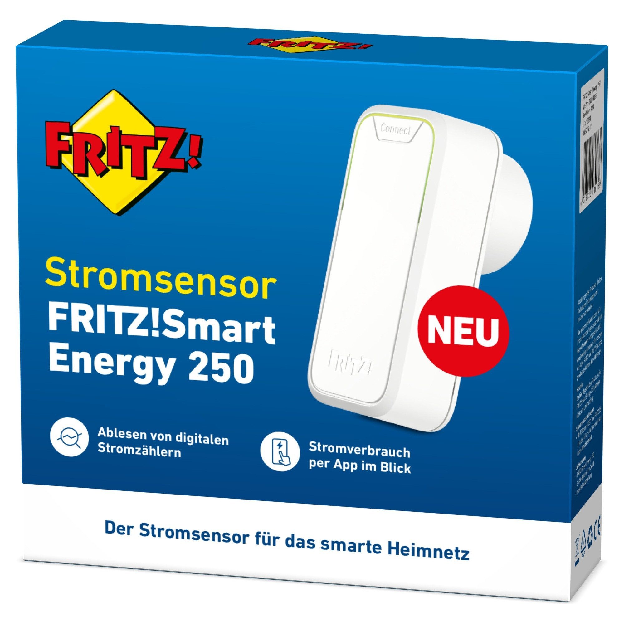 Fritz! FRITZ!Smart Energy 250 Smart-Home-Zubehör, Stromzähler auslesen, Verbrauch per App analysieren, Magnet, USB-C – Bild 4 von 5