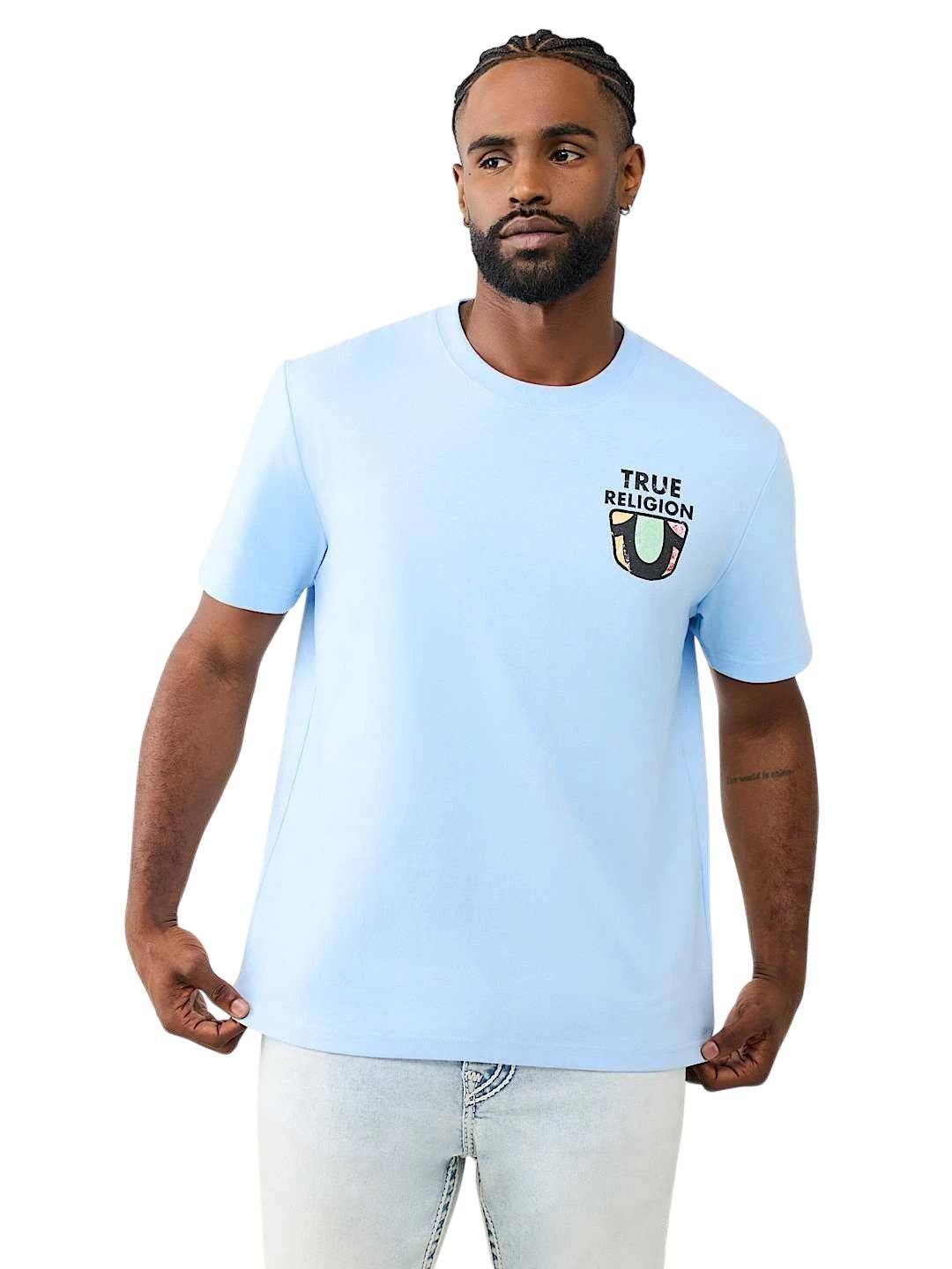 True Religion T-Shirt T-Shirt True Religion Short Sleeve Buddha MFG (1-tlg) True Religion Buddha - Motiv