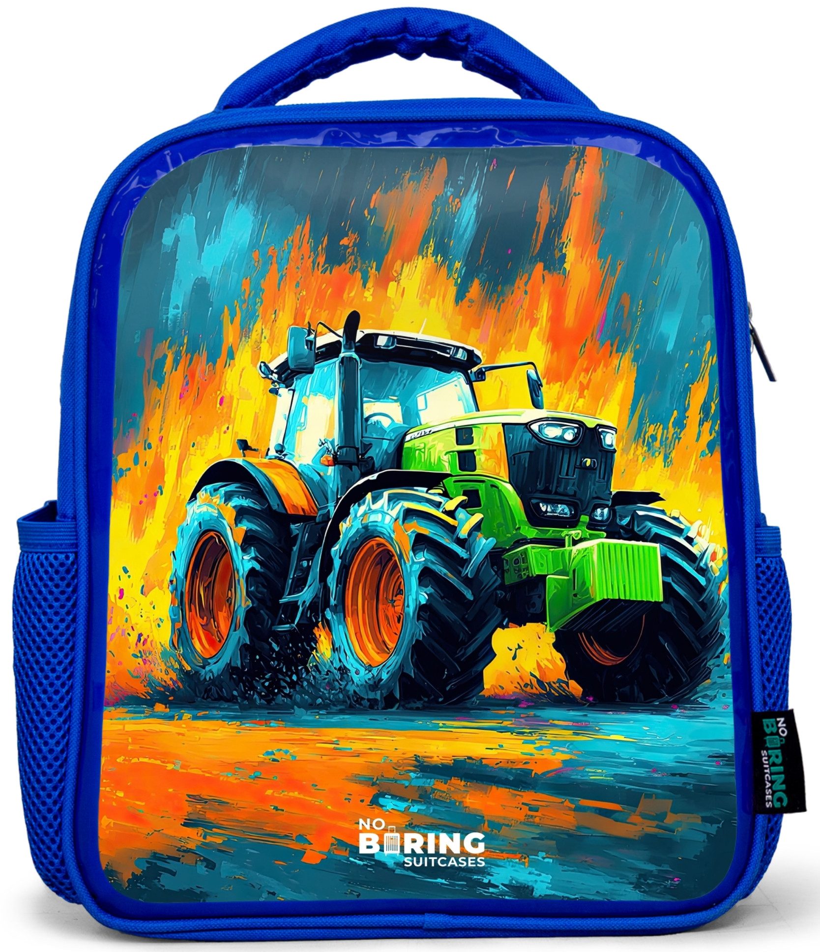 Traktor – Grün – Abstrakt – Pinselstriche